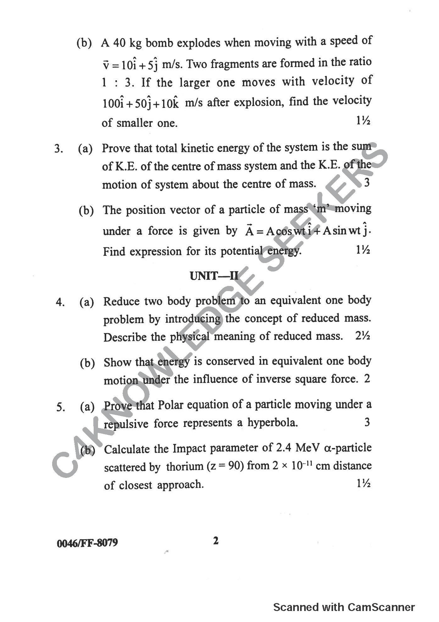 Question Paper 2019