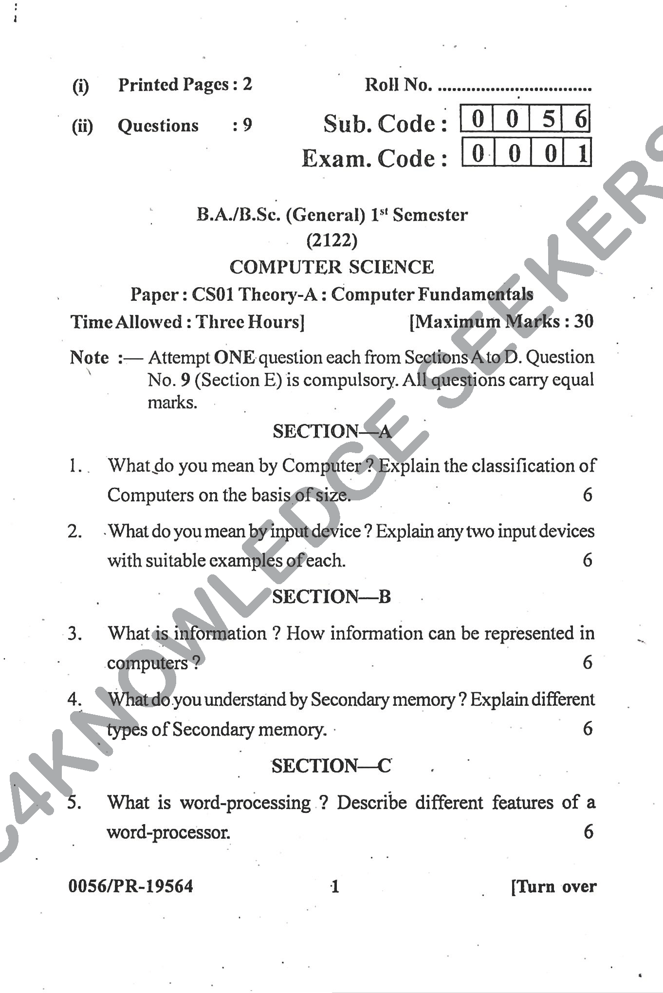 Question Paper 