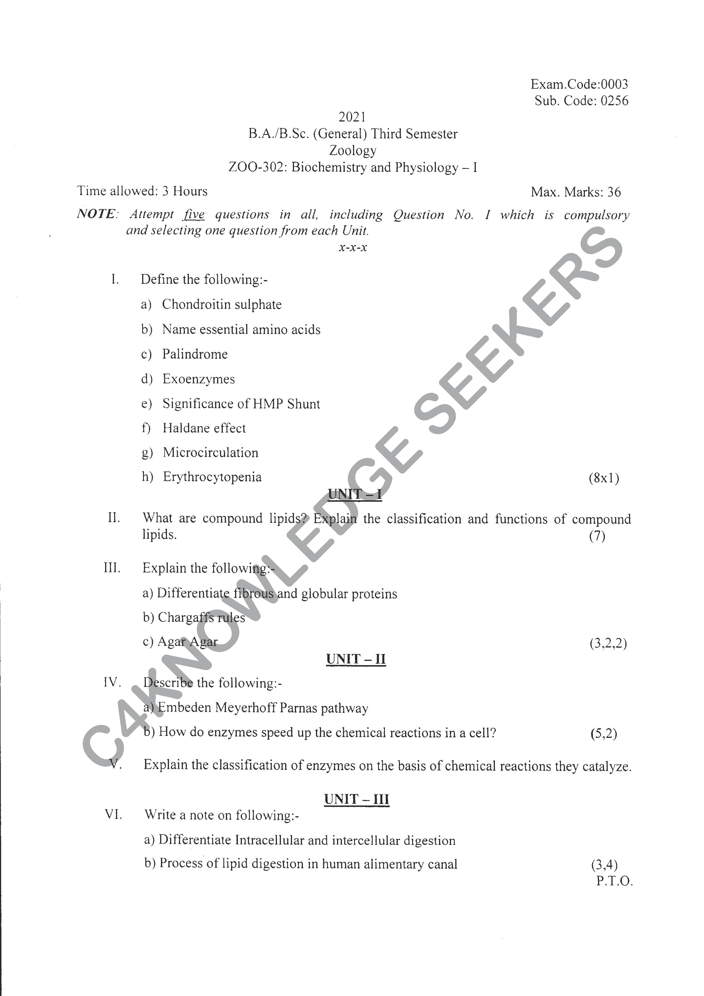 Question Paper 2020
