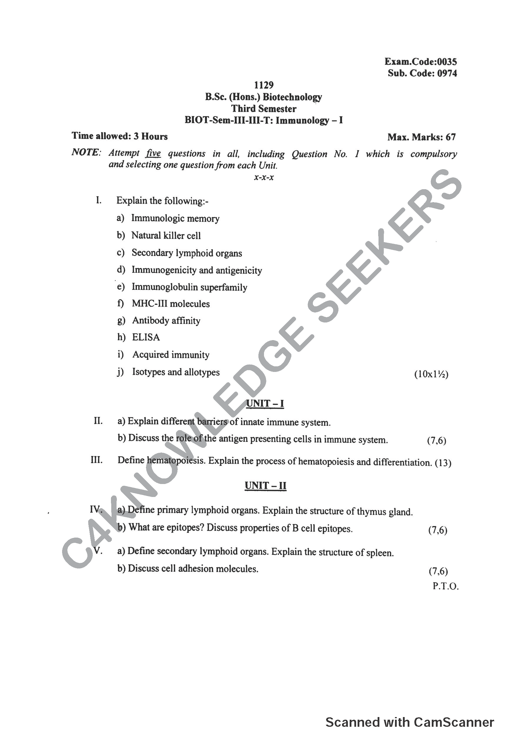 Question Paper 2019