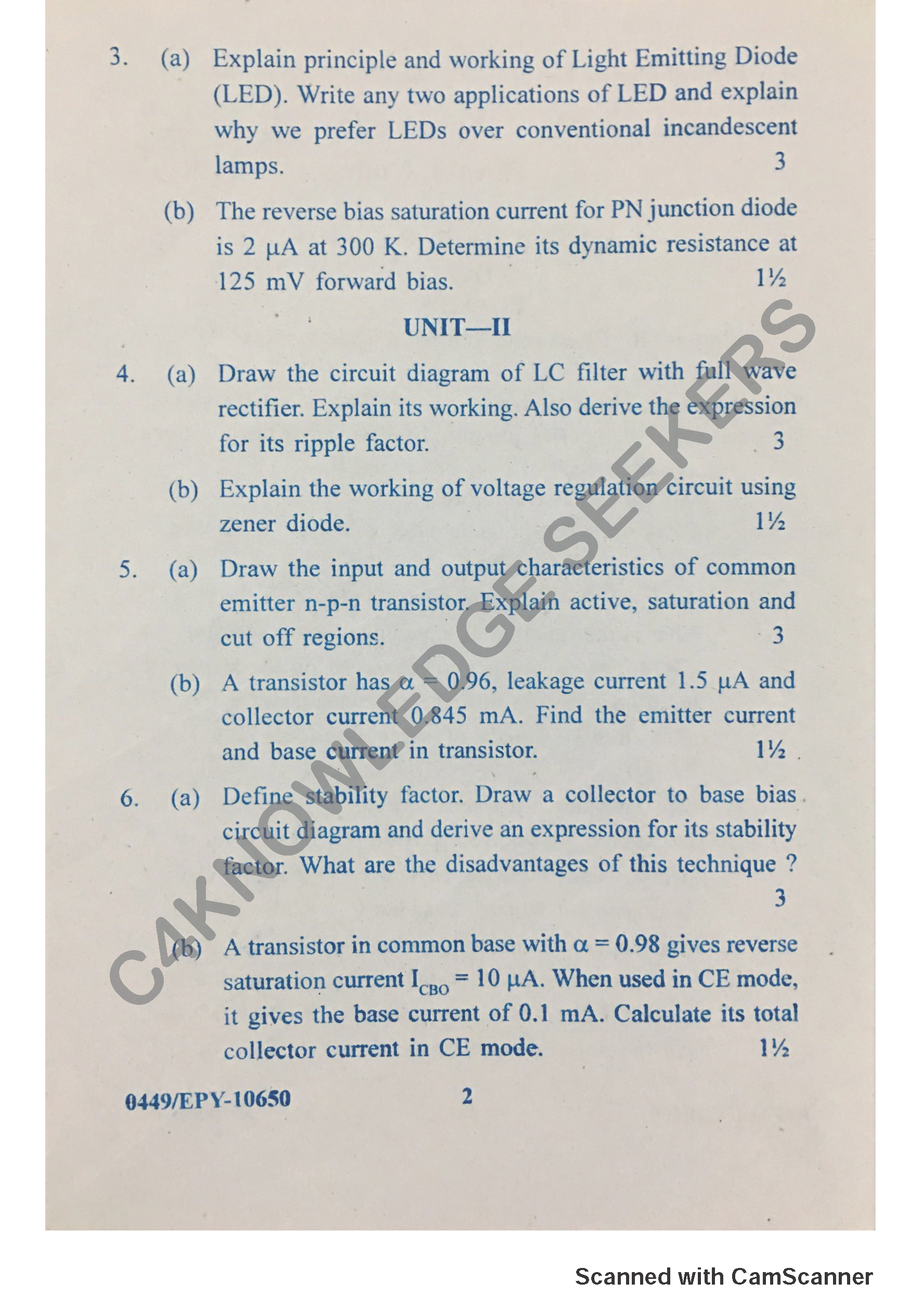 Question Paper 2018