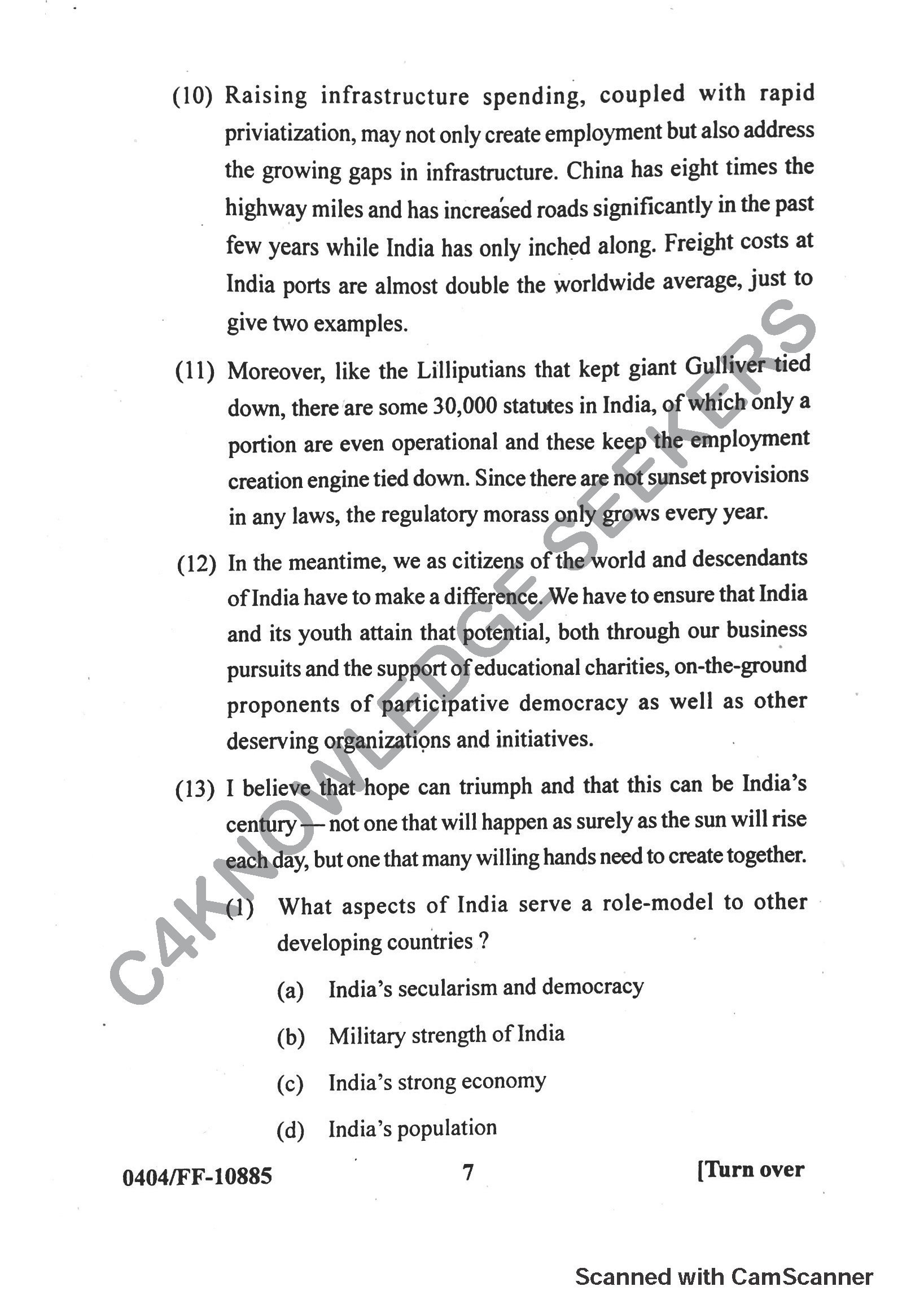 Question Paper 2019