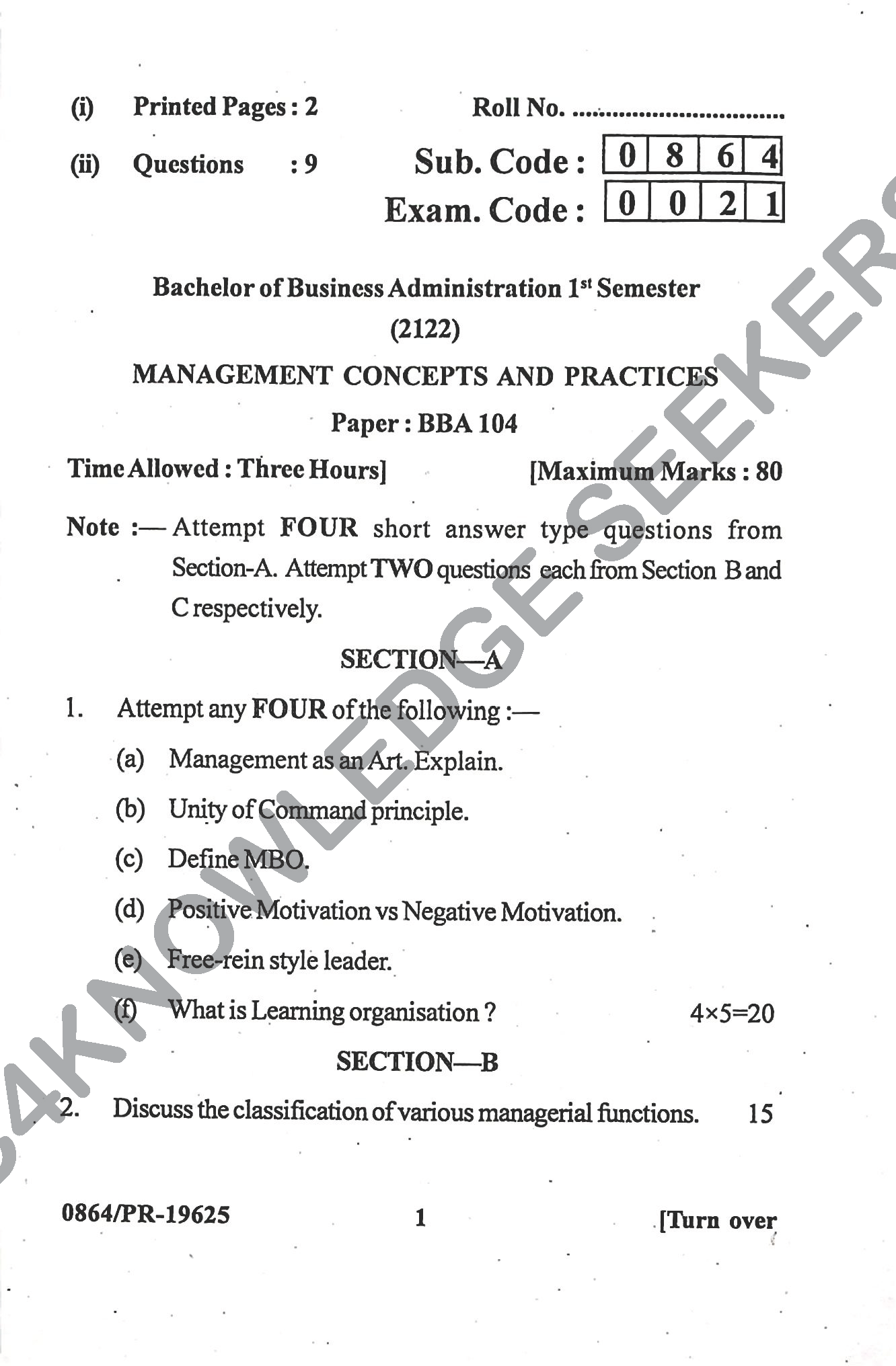Question Paper 