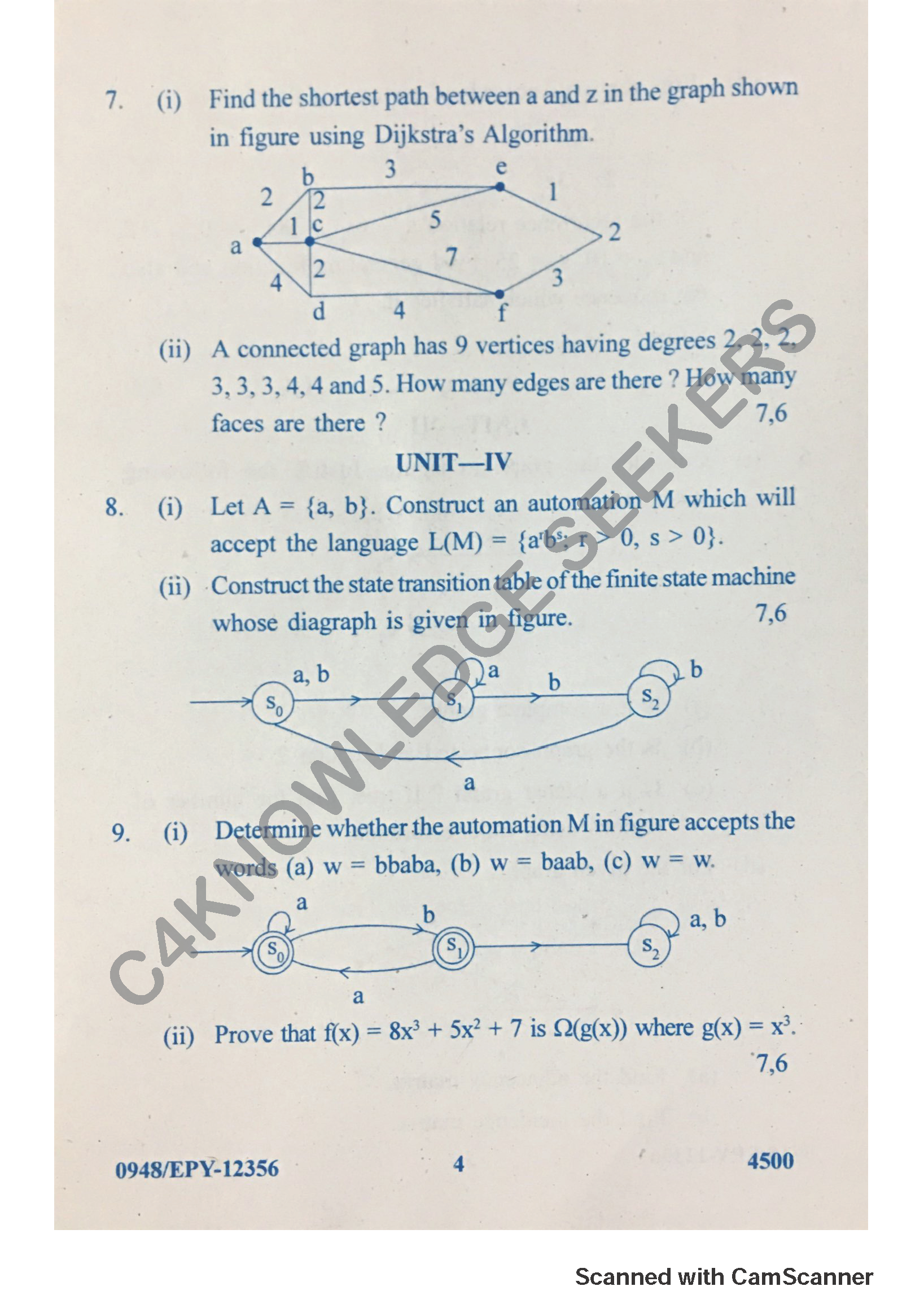 Question Paper 2018