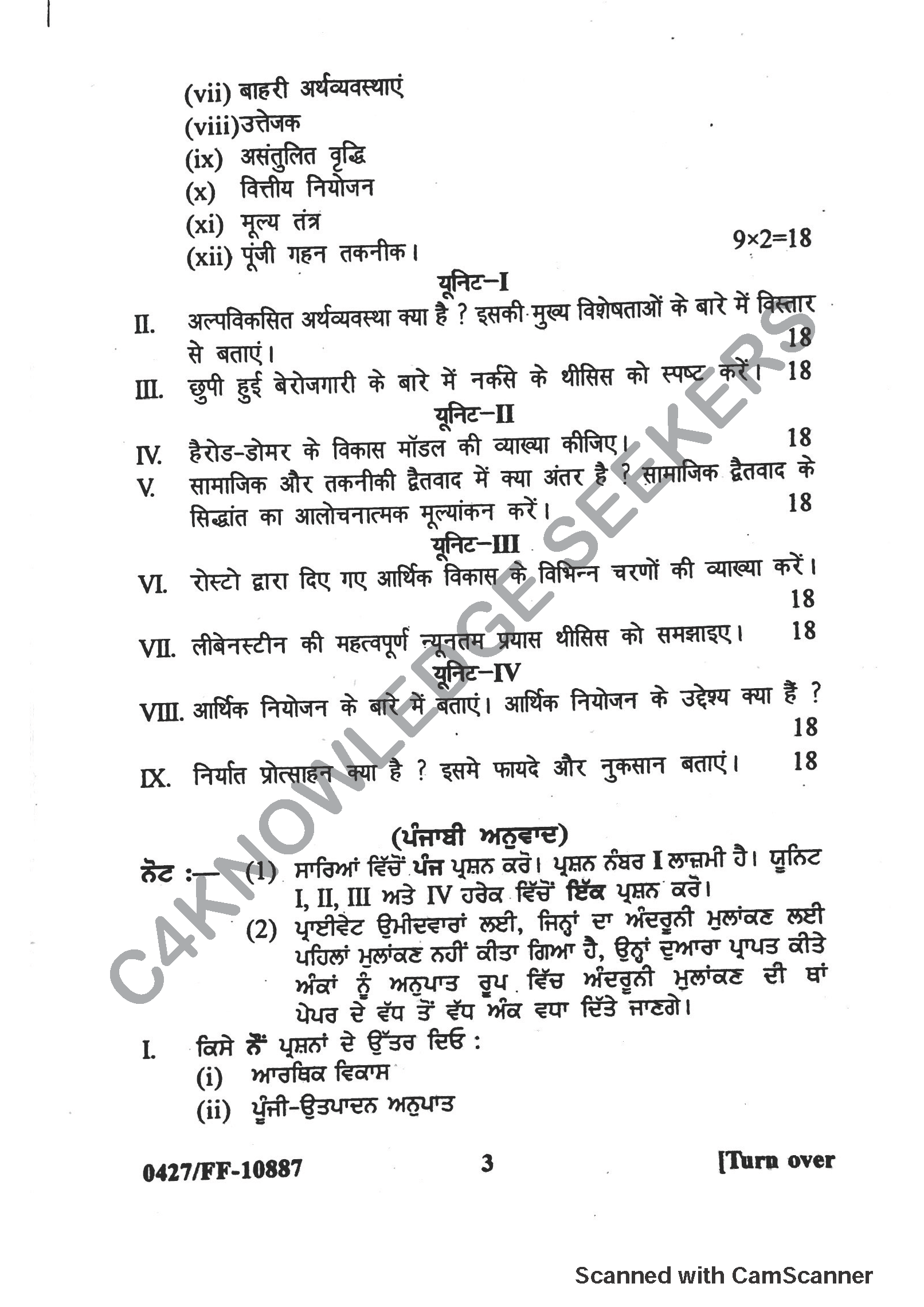 Question Paper 2019