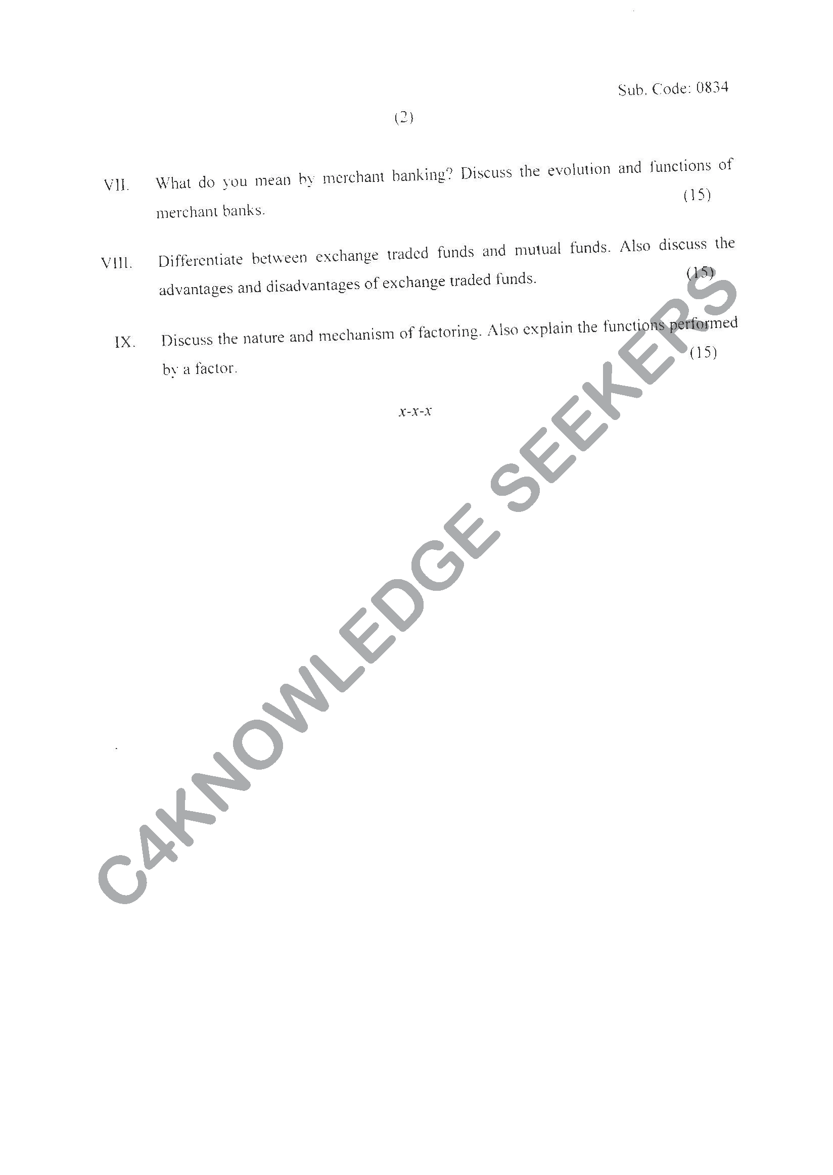 Question Paper 2021