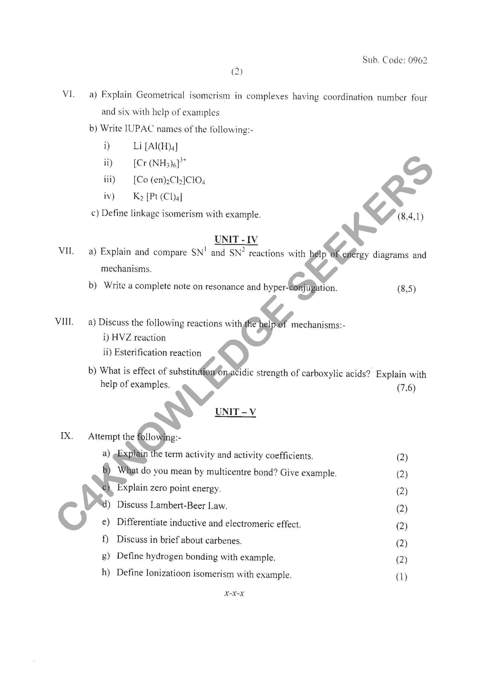 Question Paper 2021