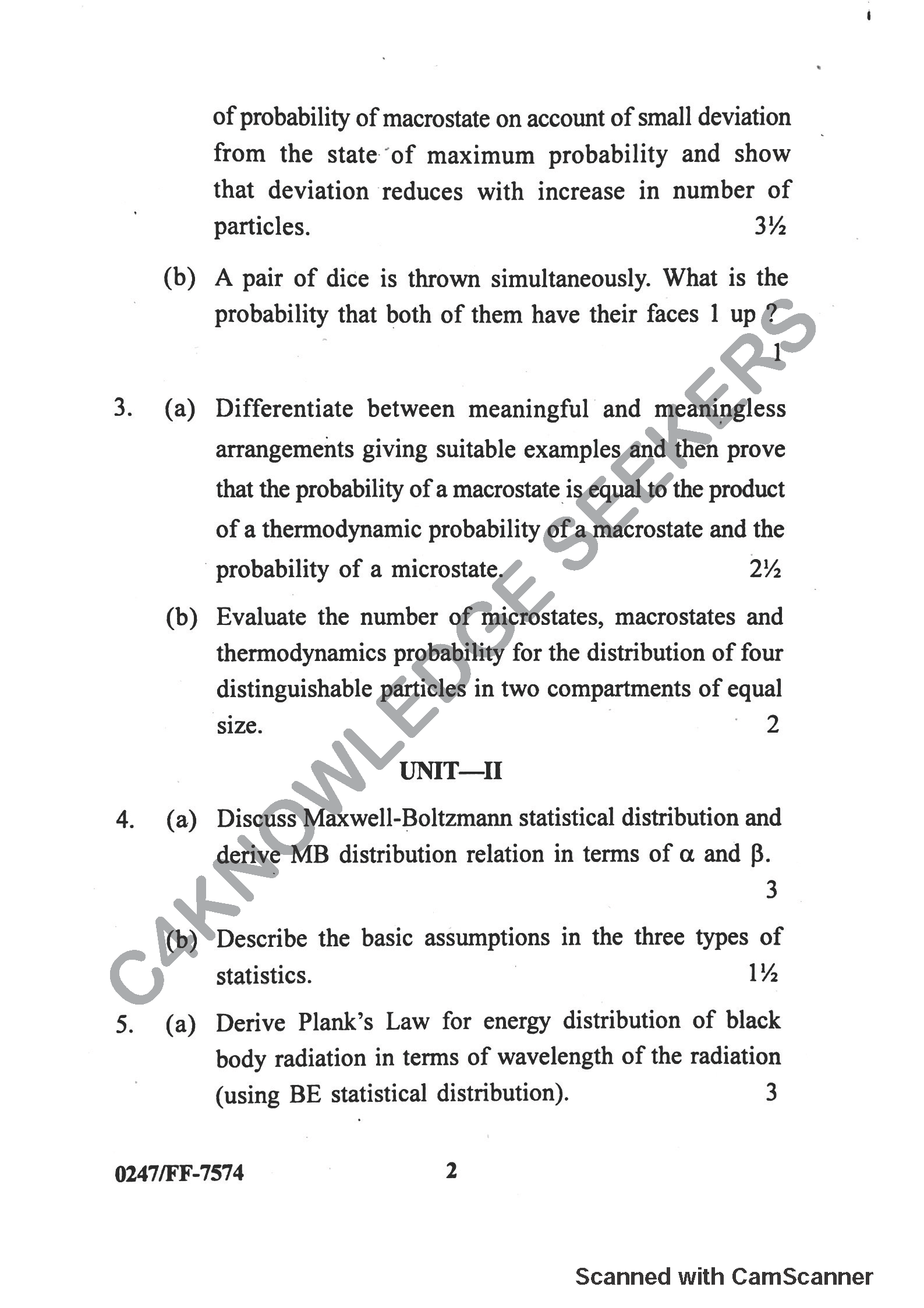 Question Paper 2019