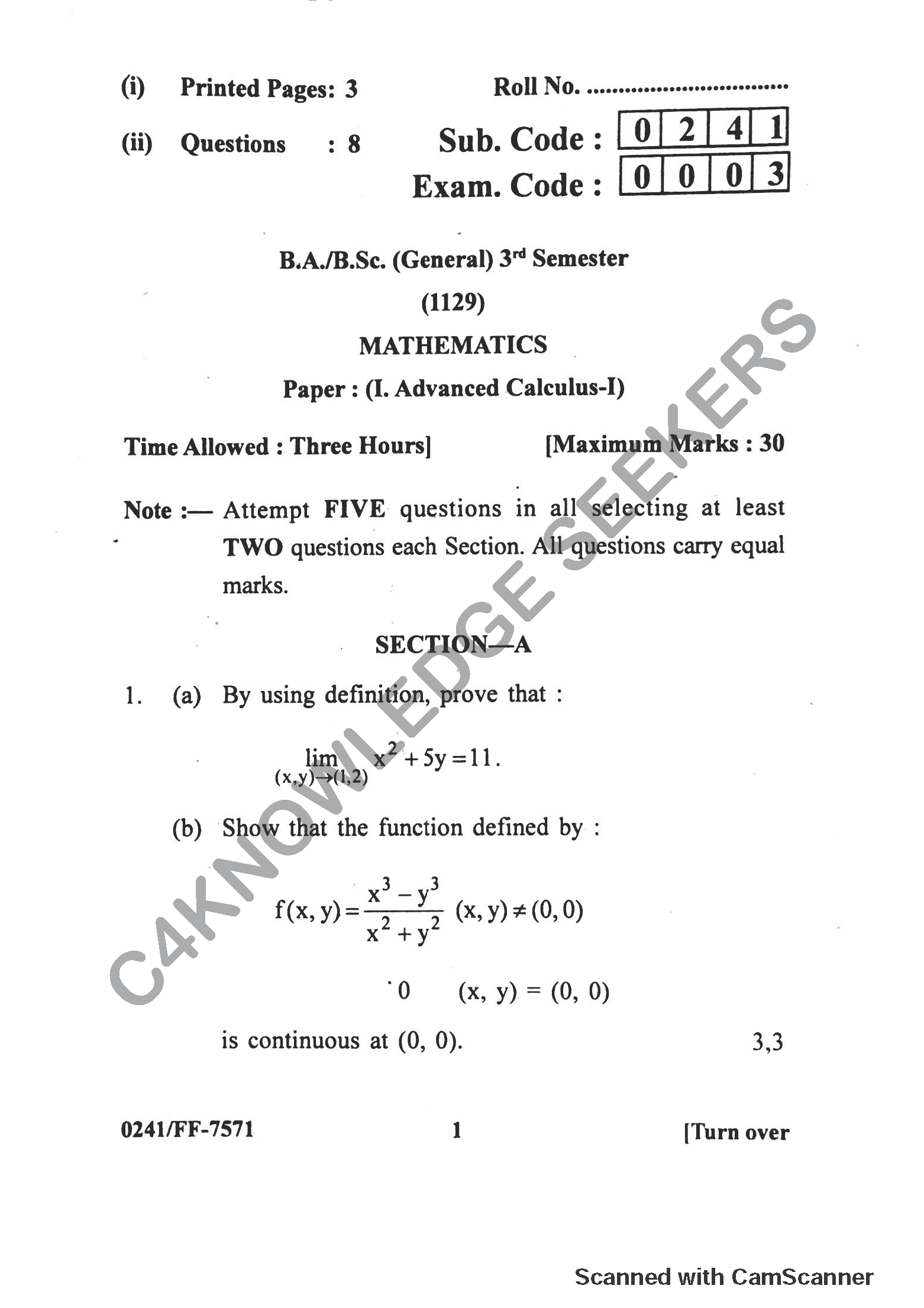 Question Paper 2019