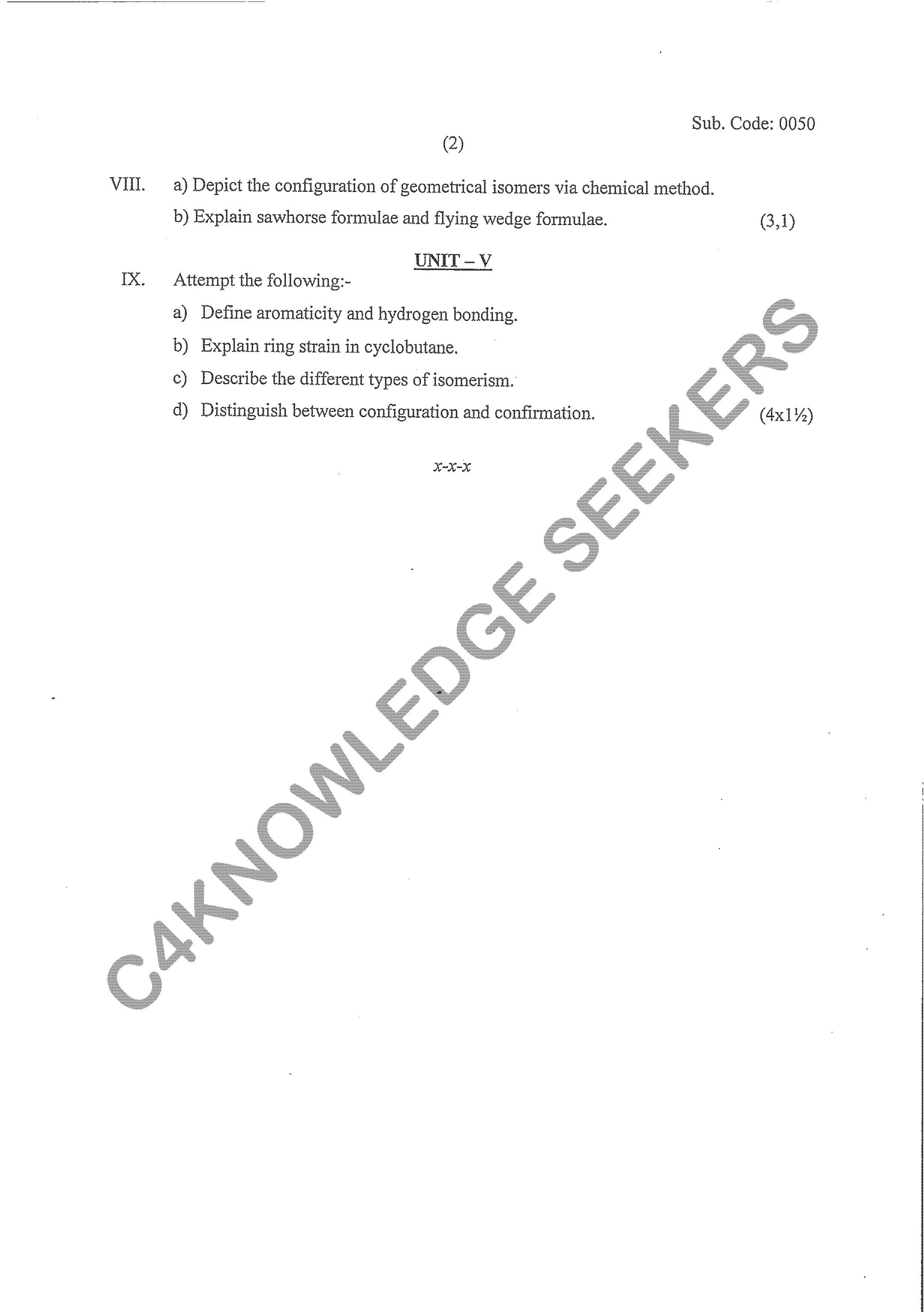Question Paper 2020