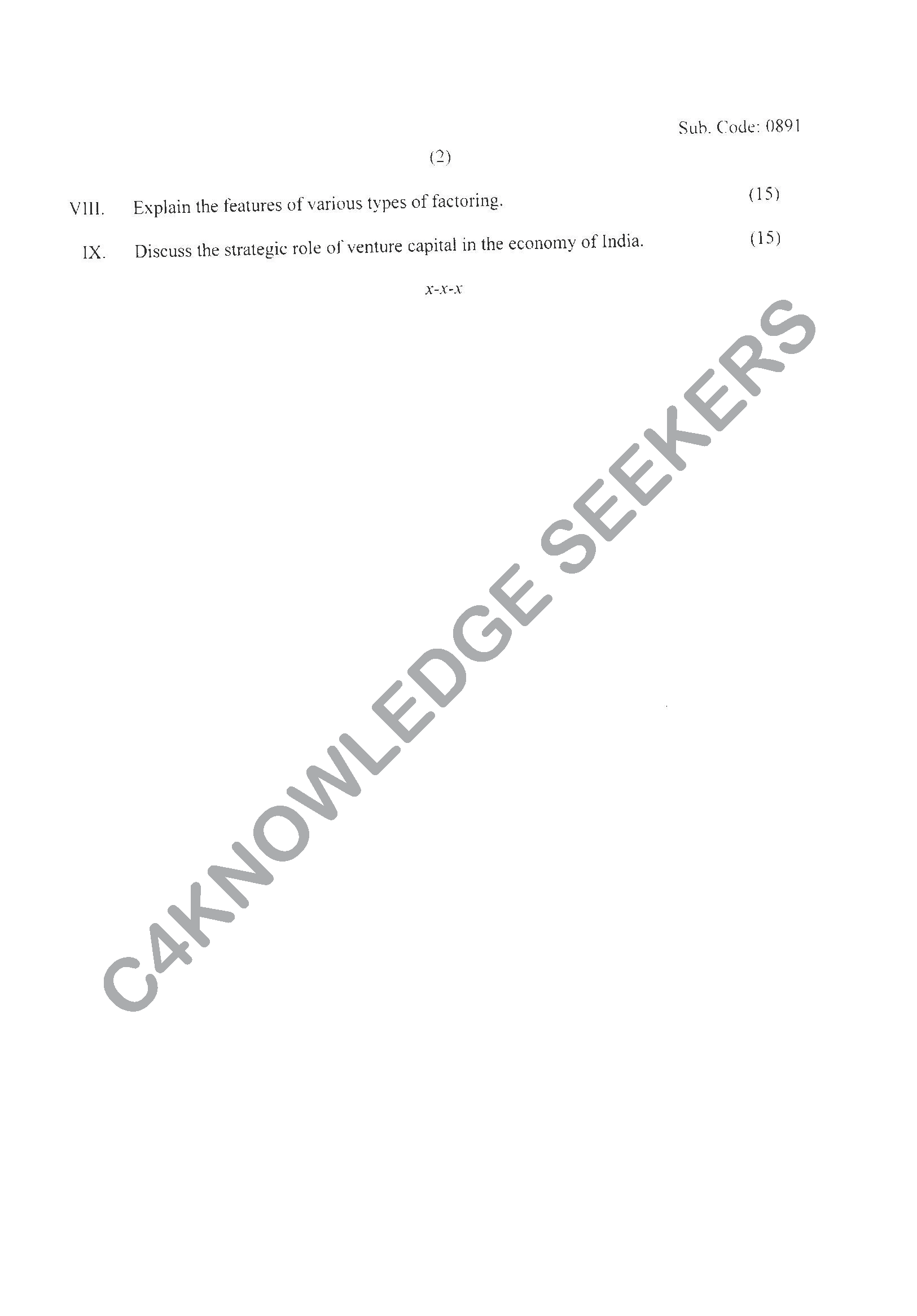Question Paper 2021