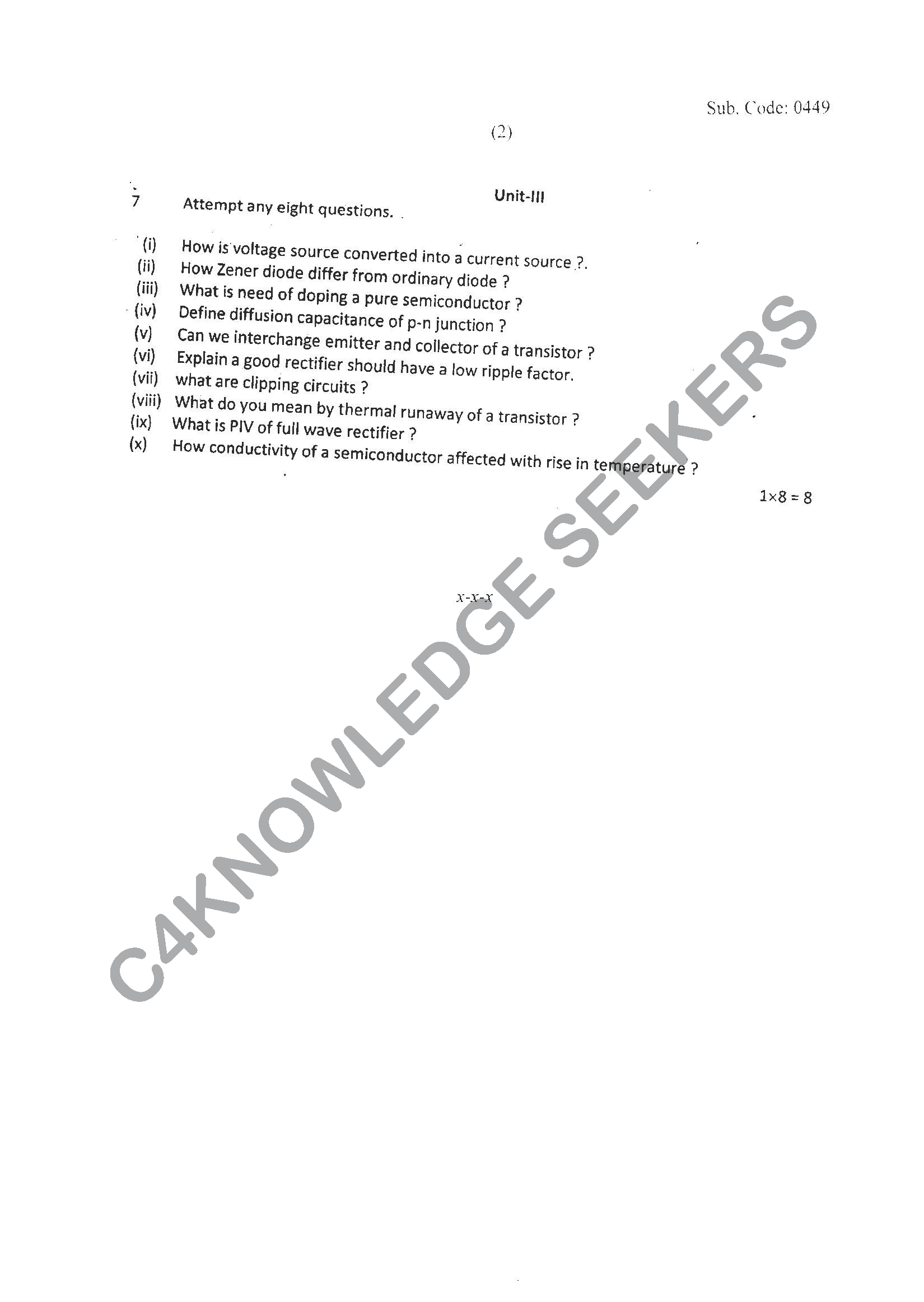 Question Paper 2021