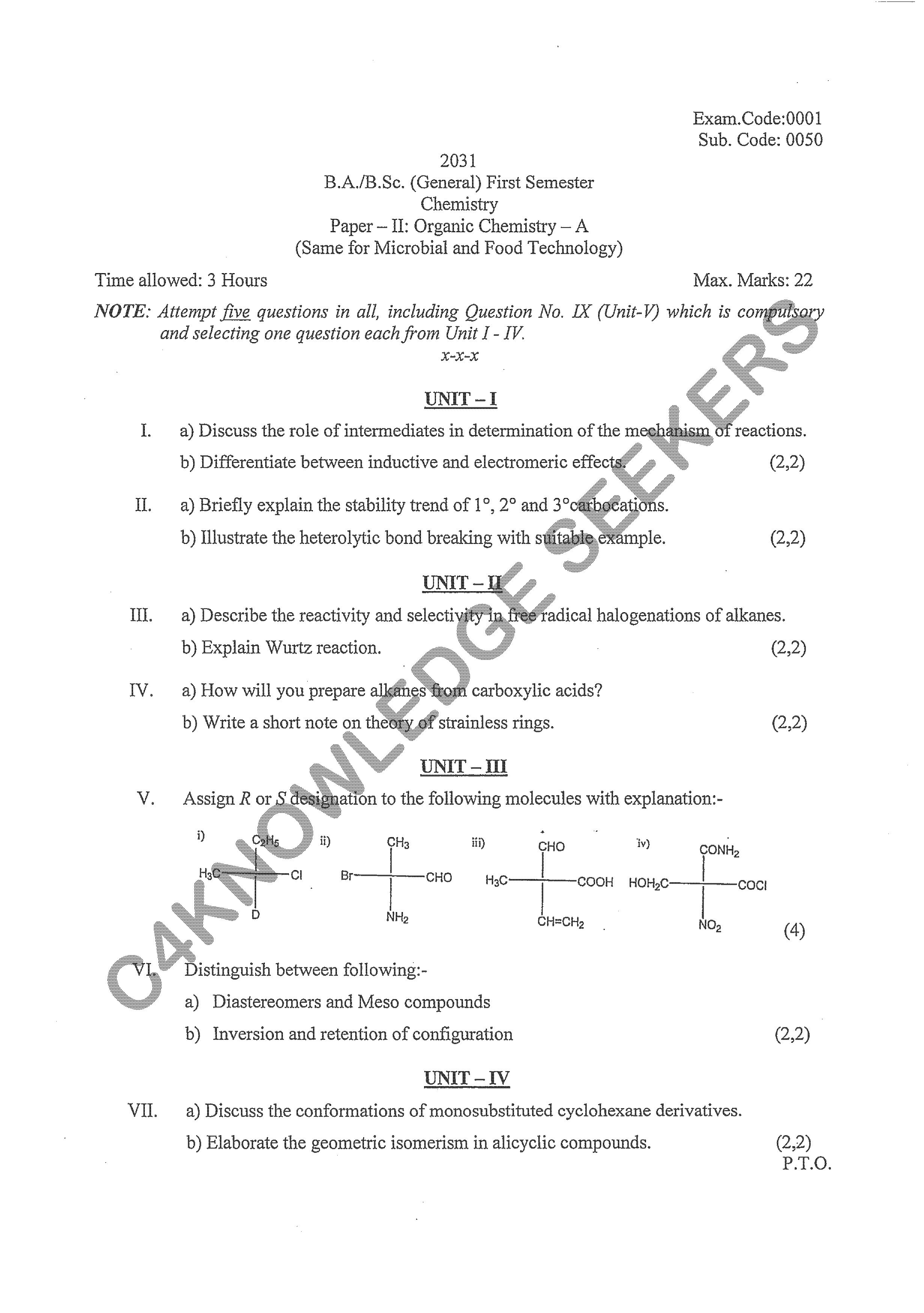 Question Paper 2020