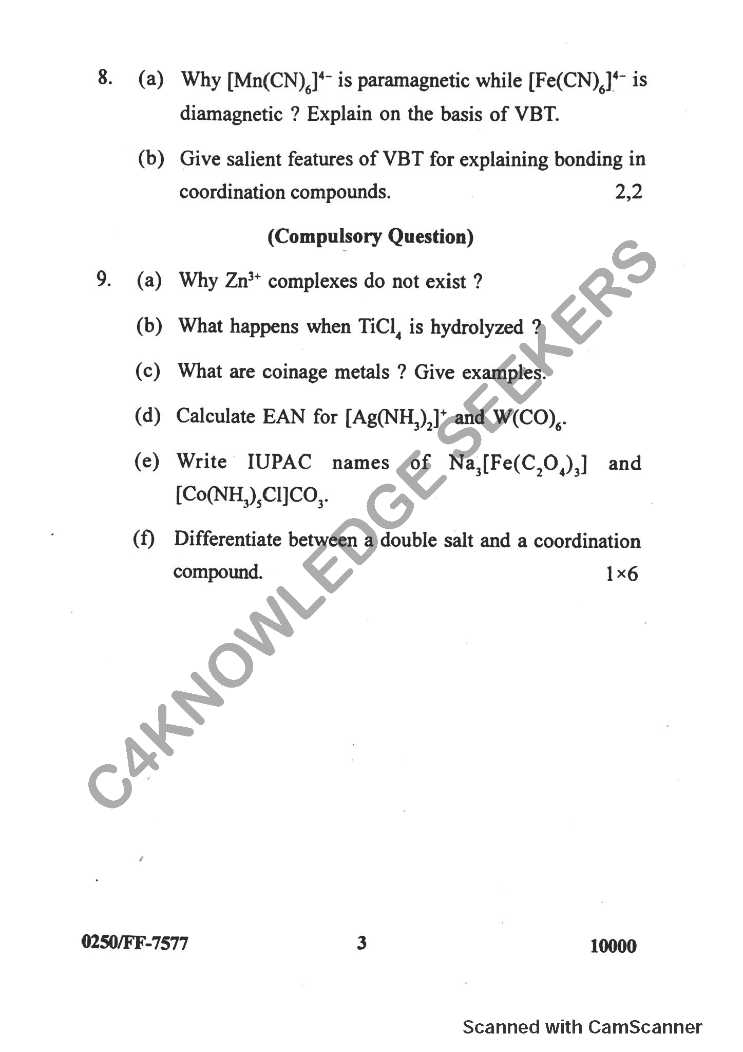 Question Paper 2019