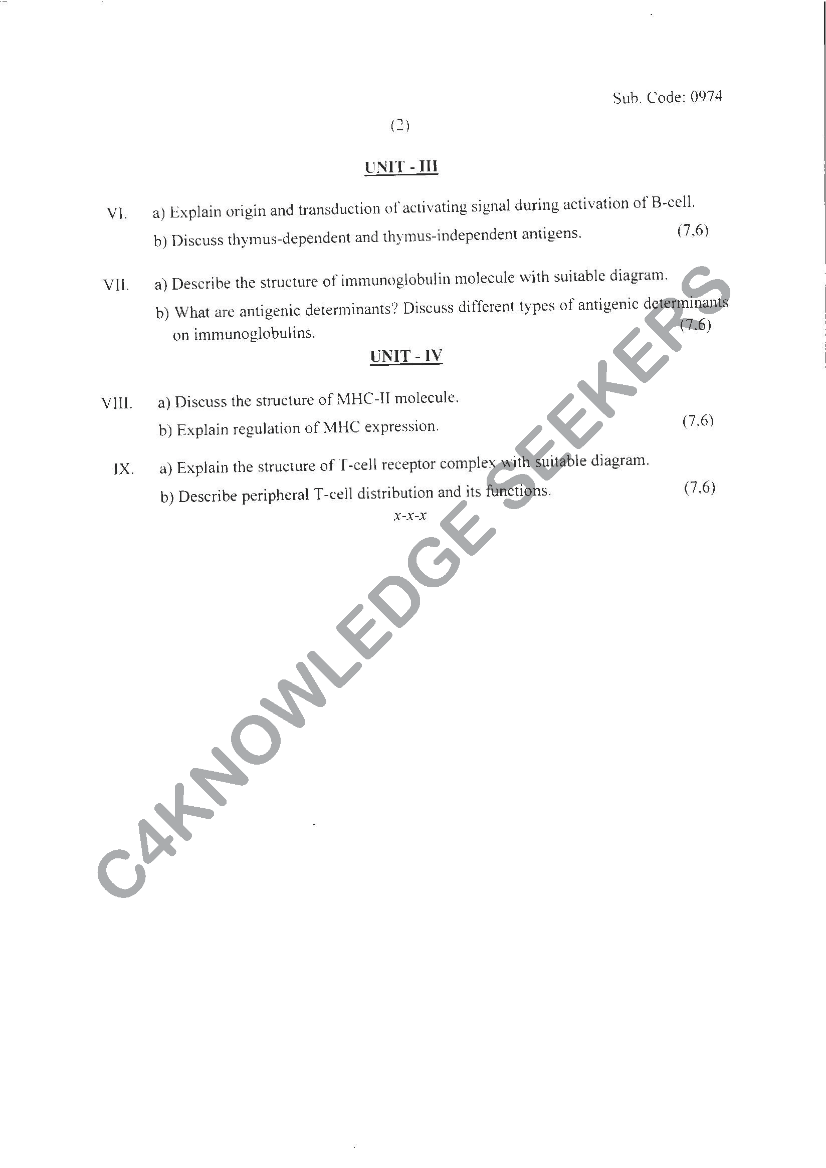 Question Paper 2021