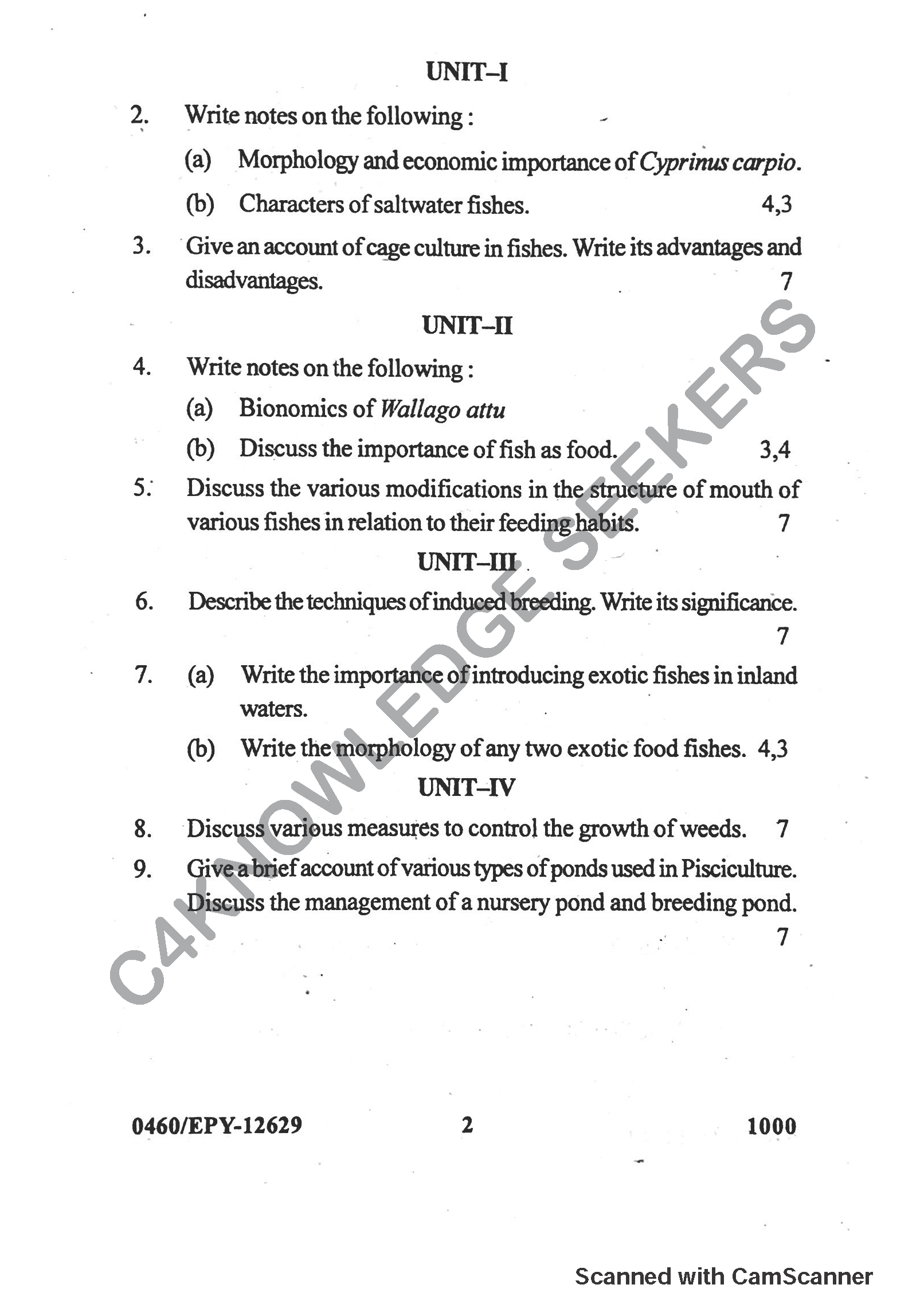 Question Paper 2018