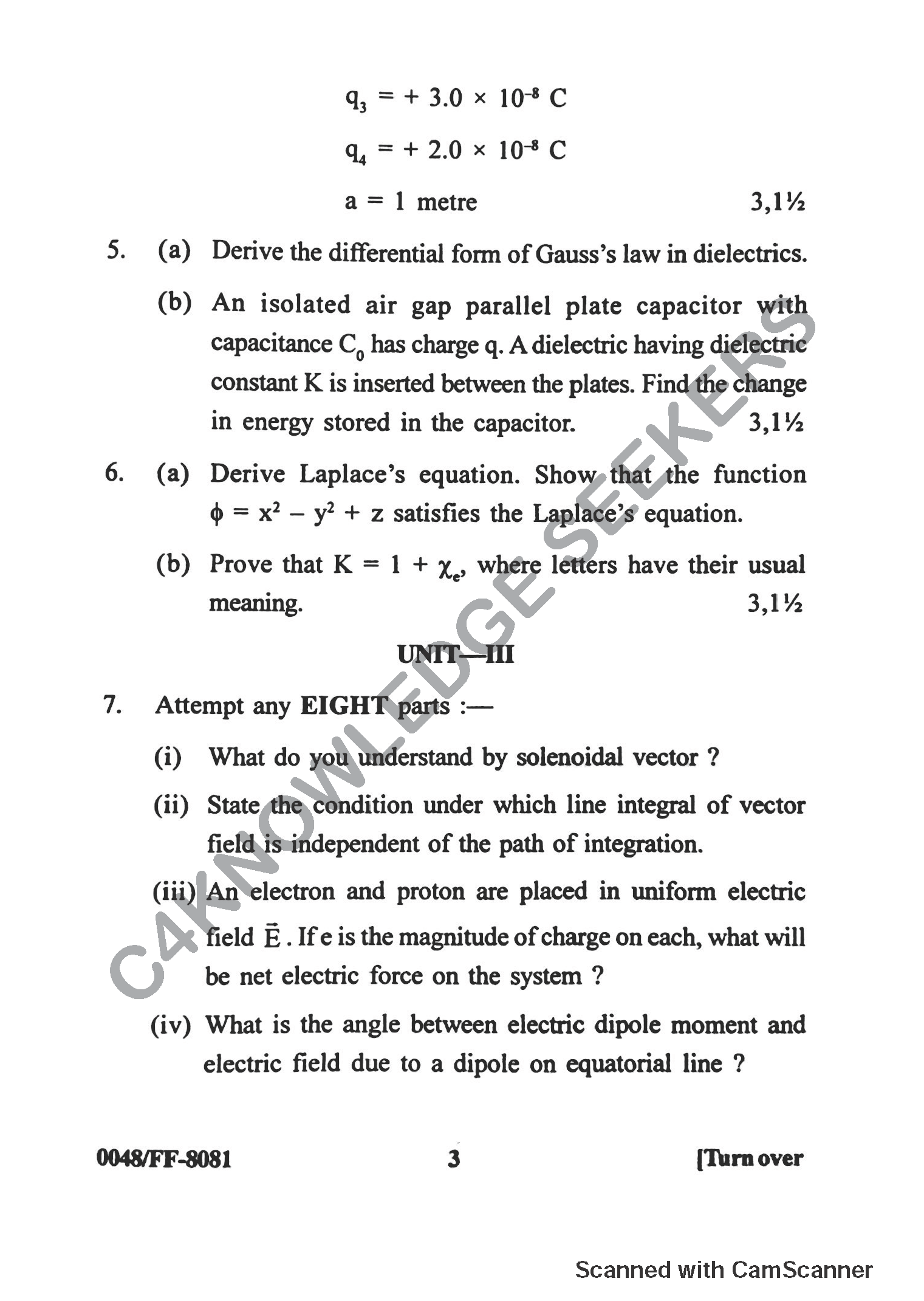 Question Paper 2019