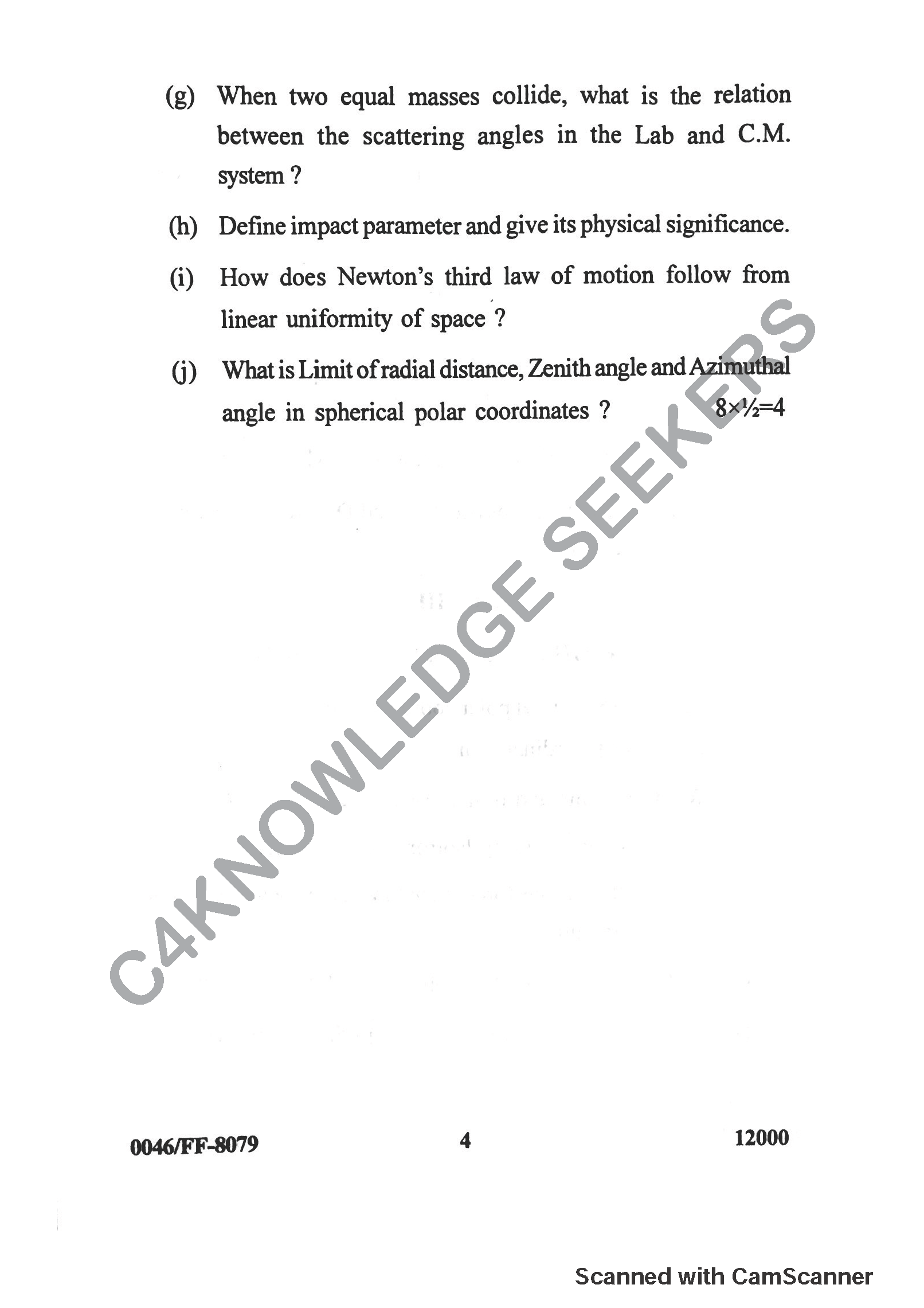 Question Paper 2019