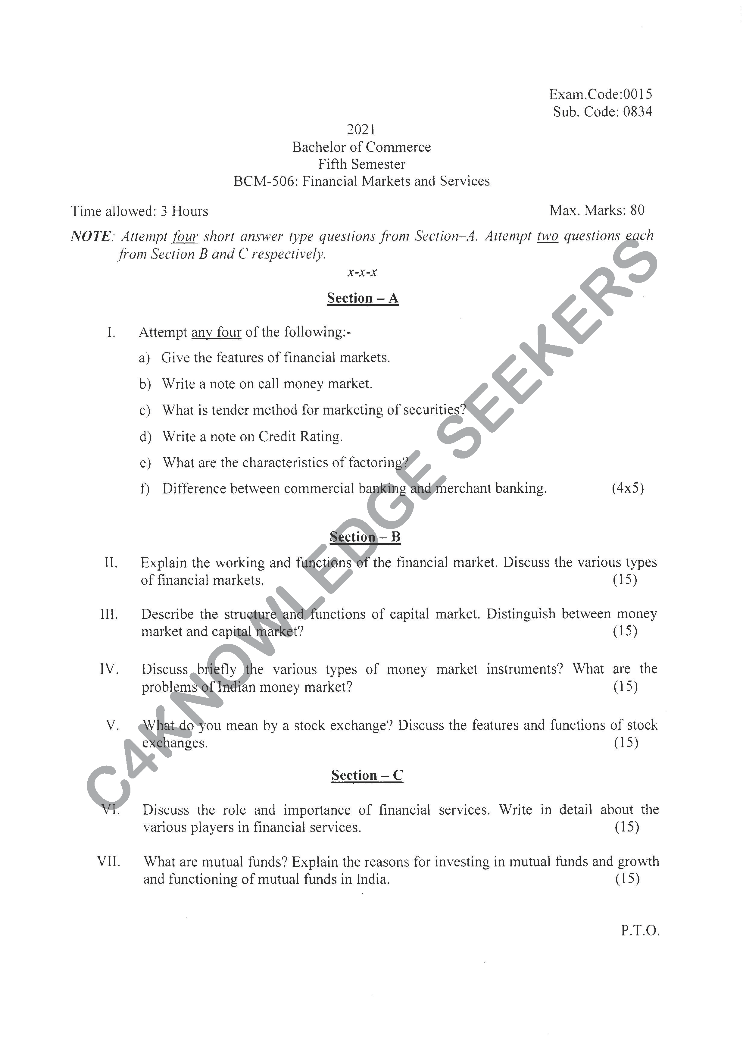 Question Paper 2020