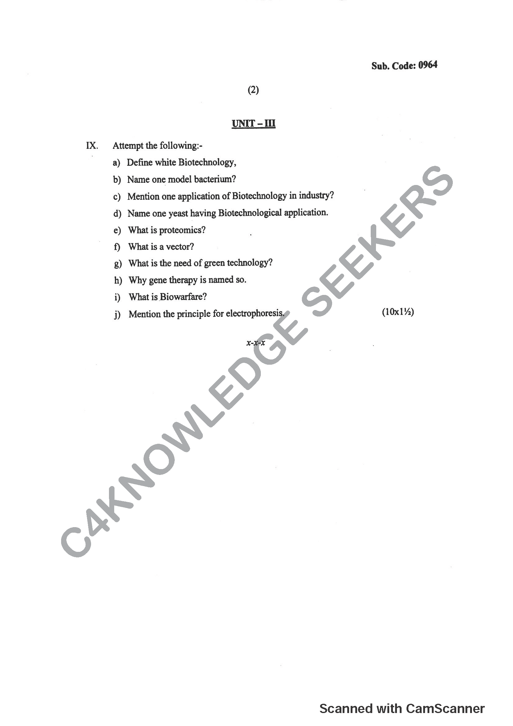 Question Paper 2018