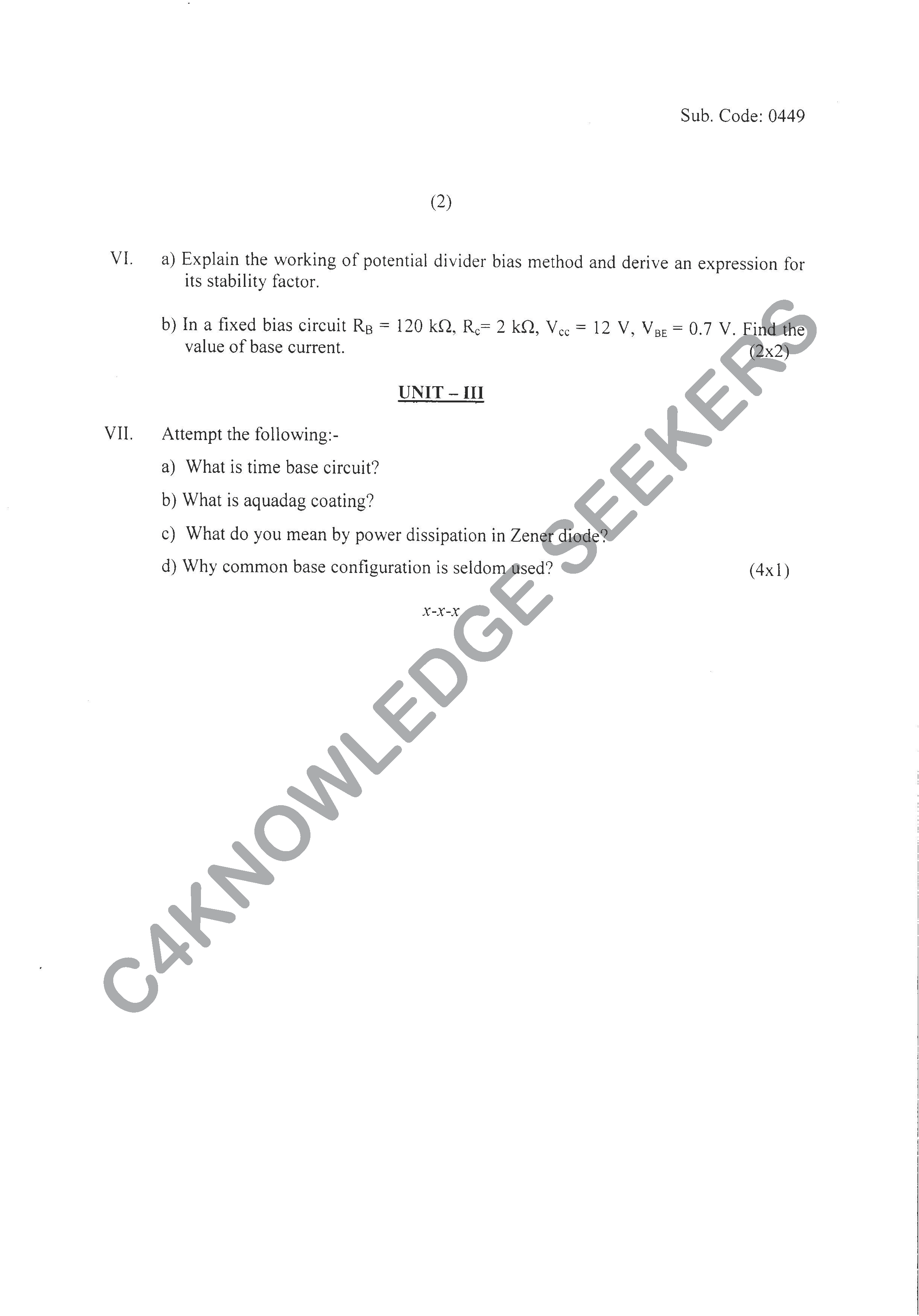 Question Paper 2020