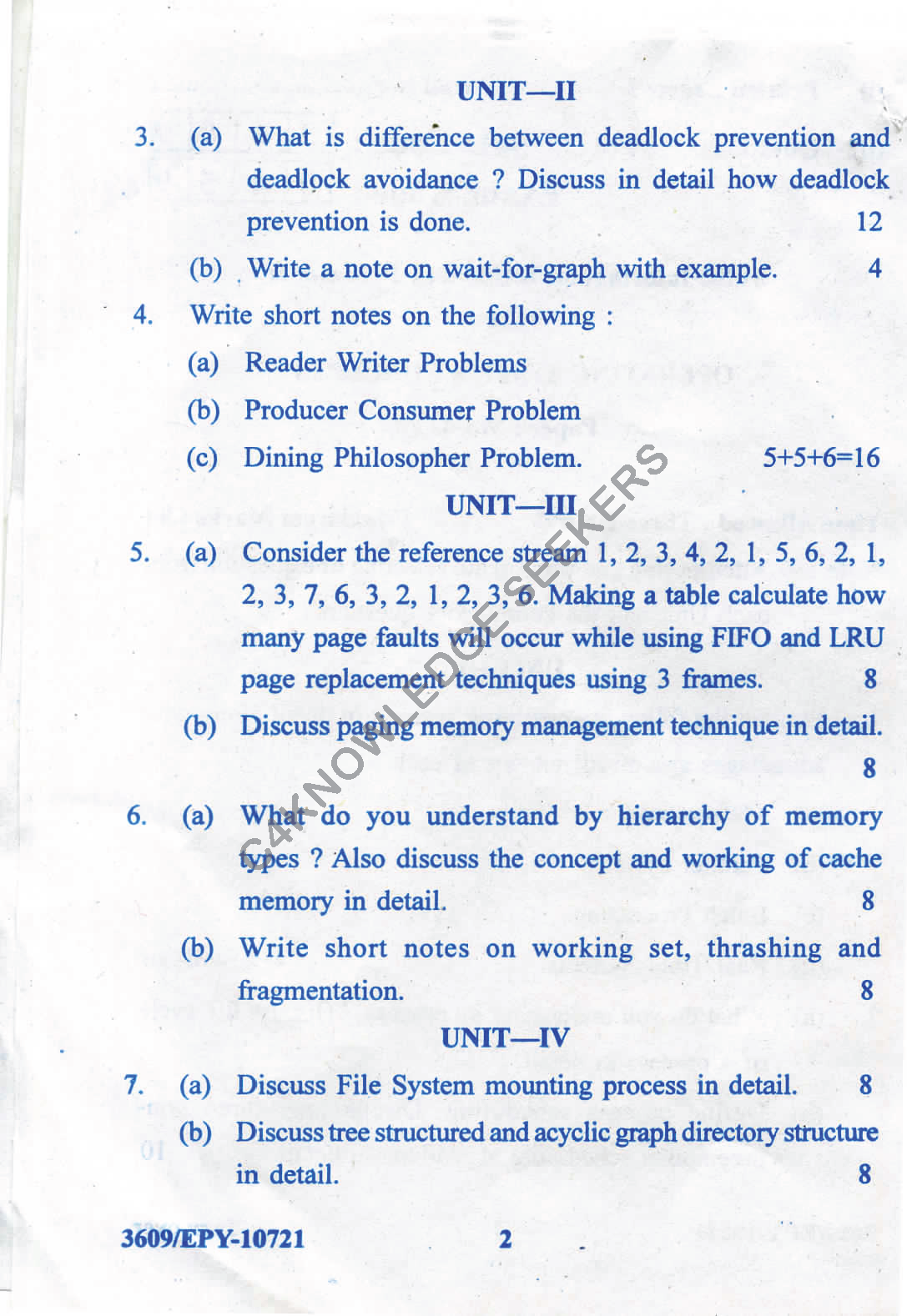Question Paper 2018