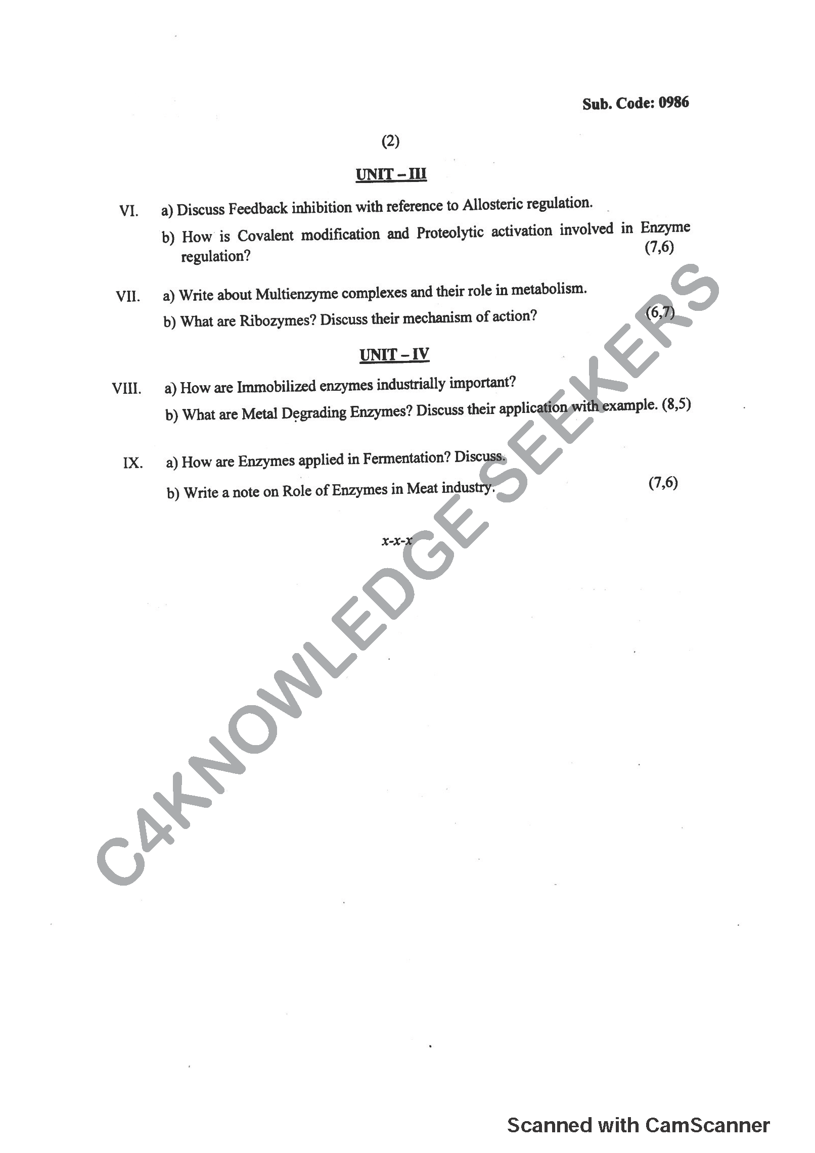 Question Paper 2018
