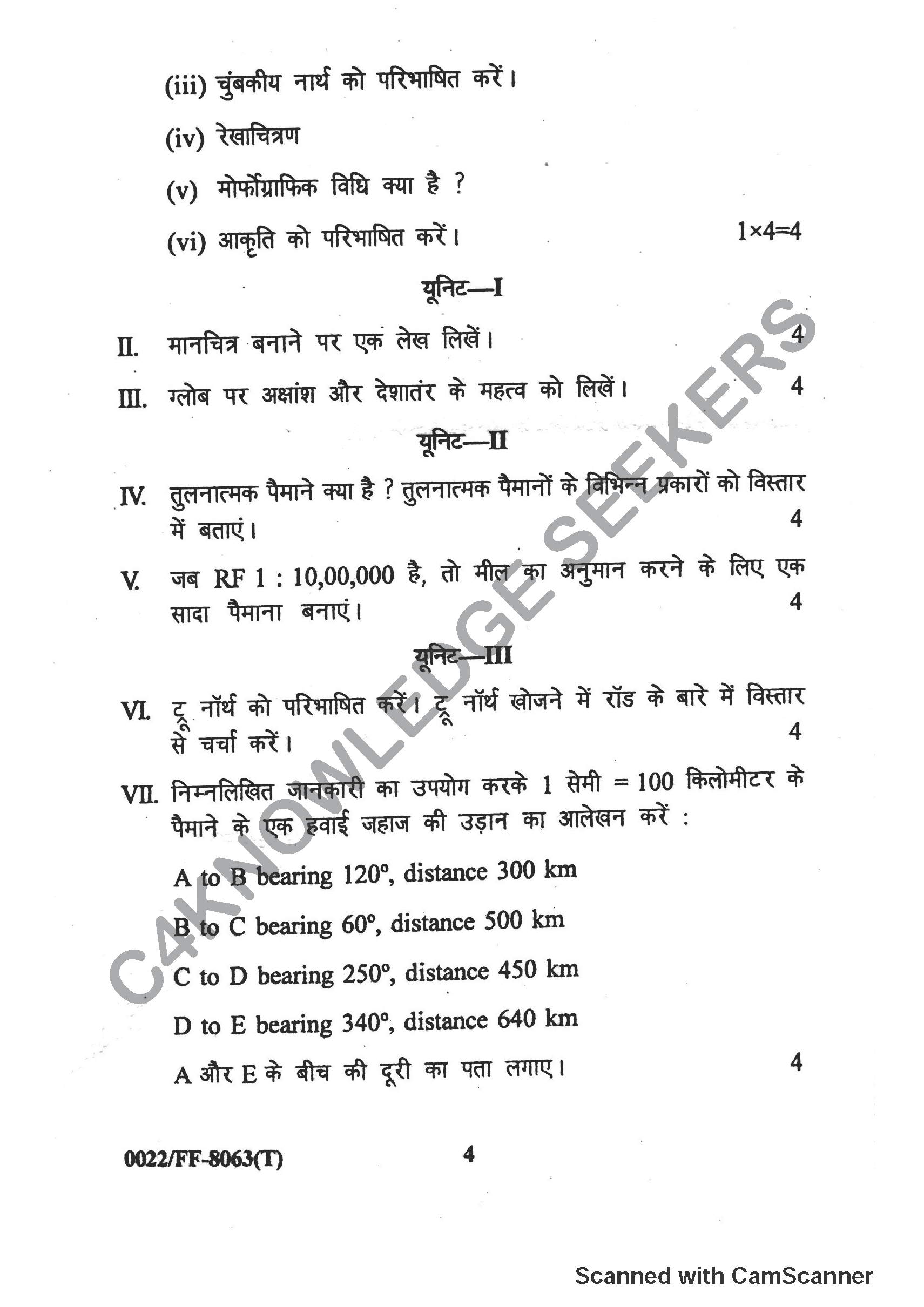 Question Paper 2019