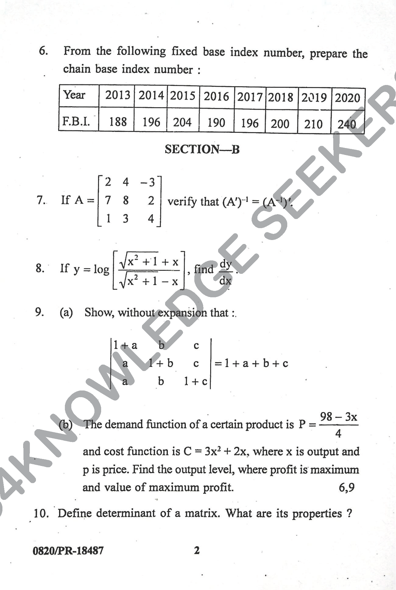 Question Paper 