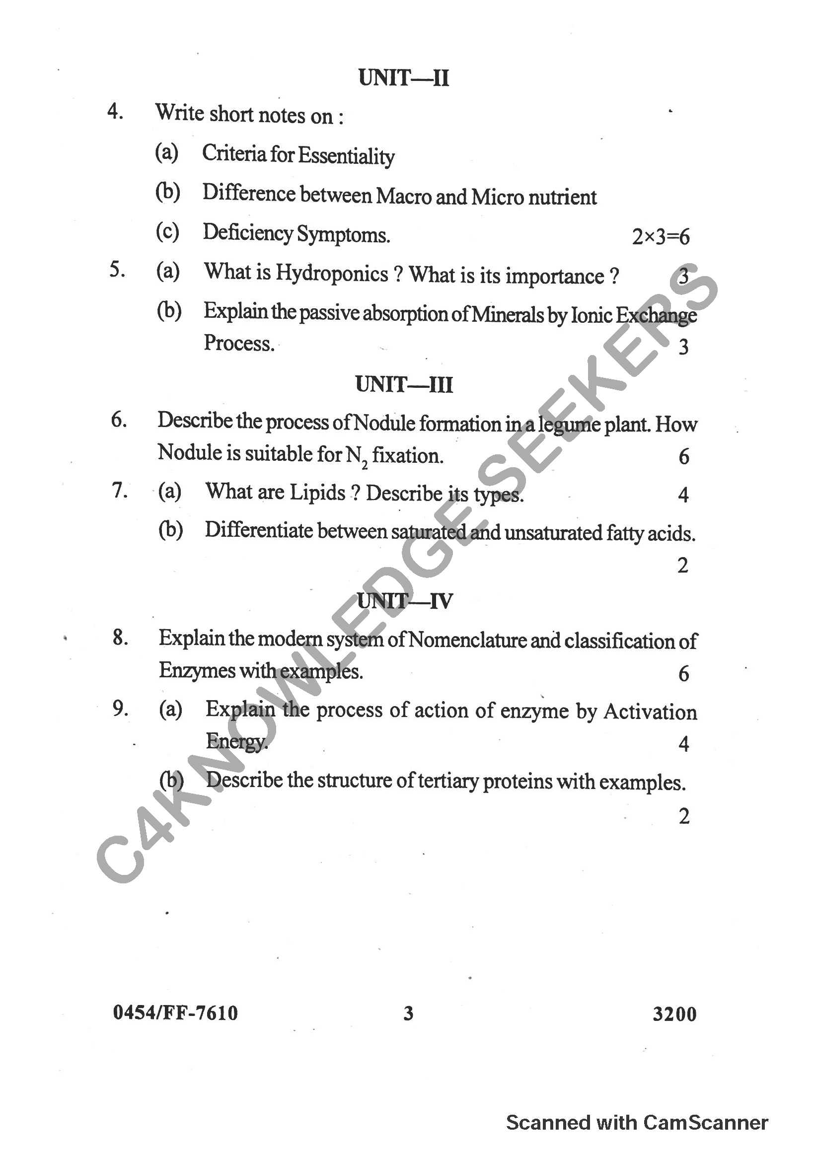 Question Paper 2019