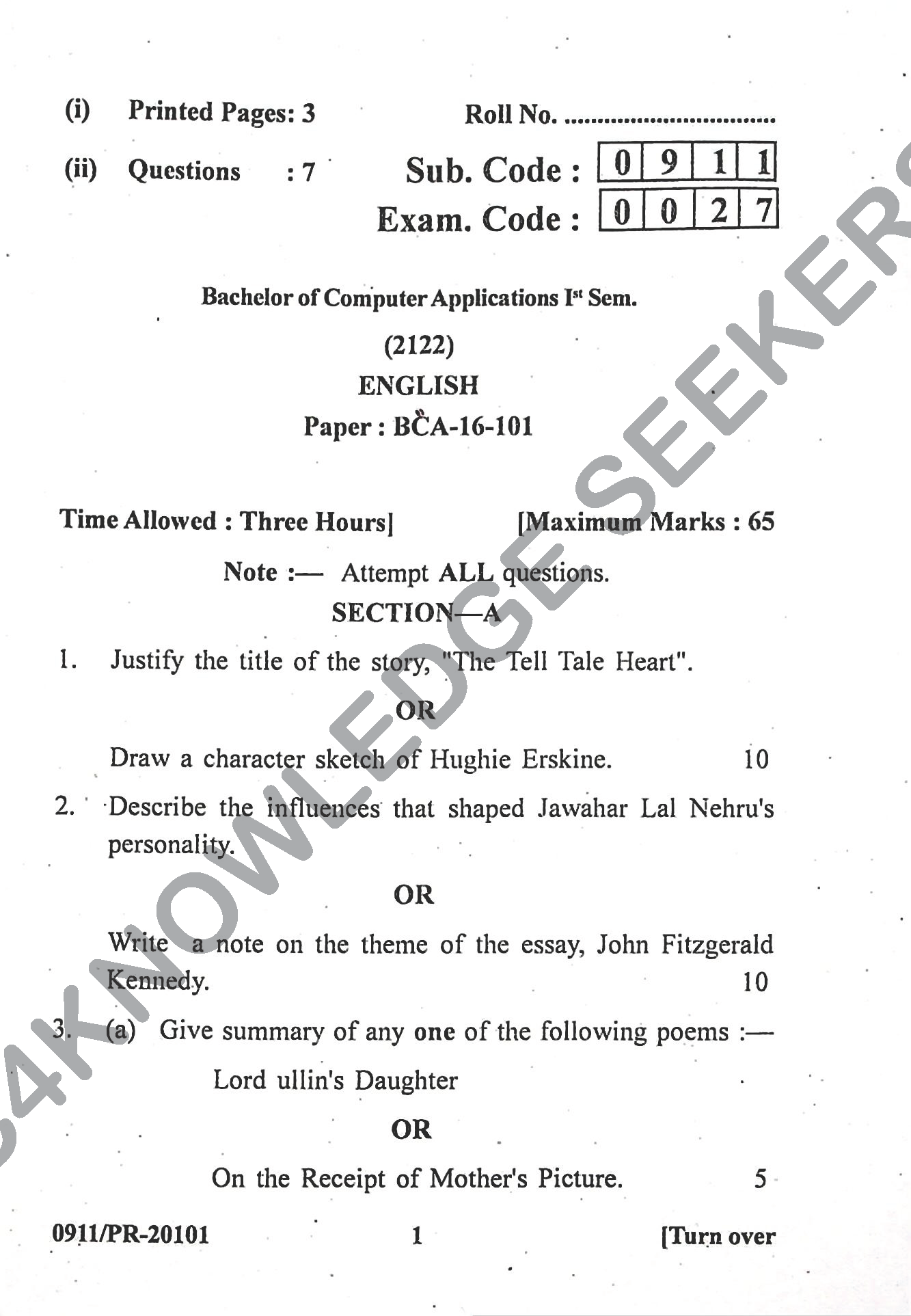 Question Paper 2022