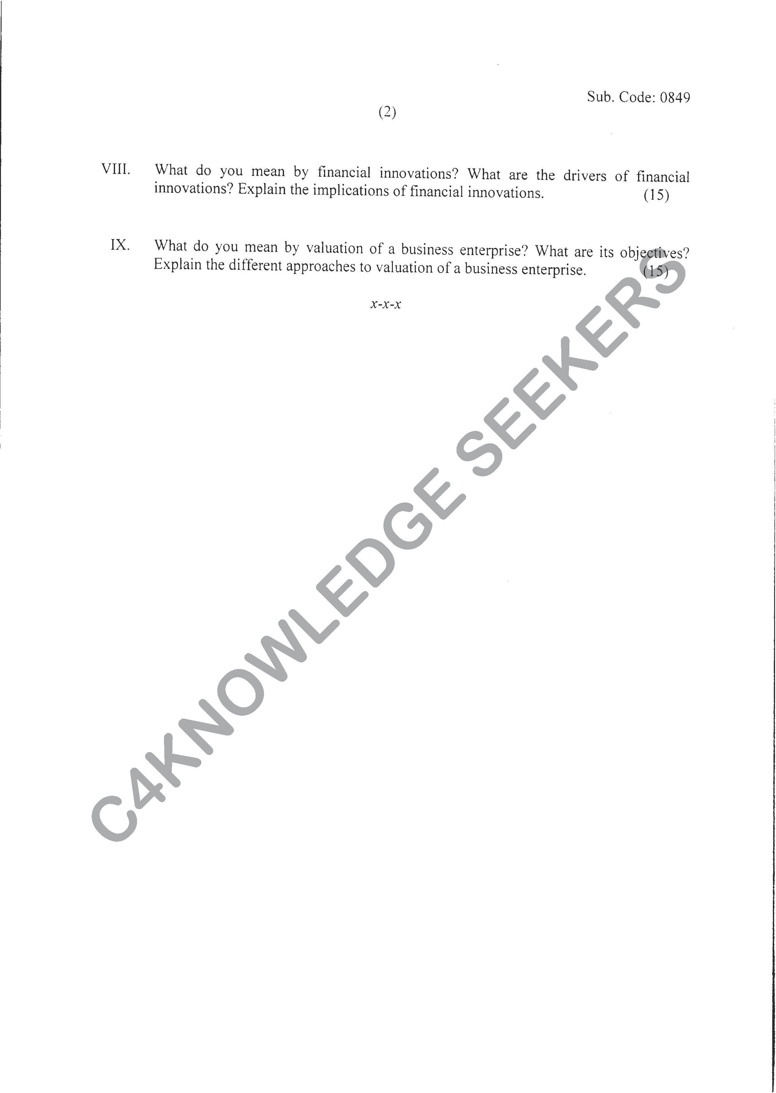 Question Paper 2020