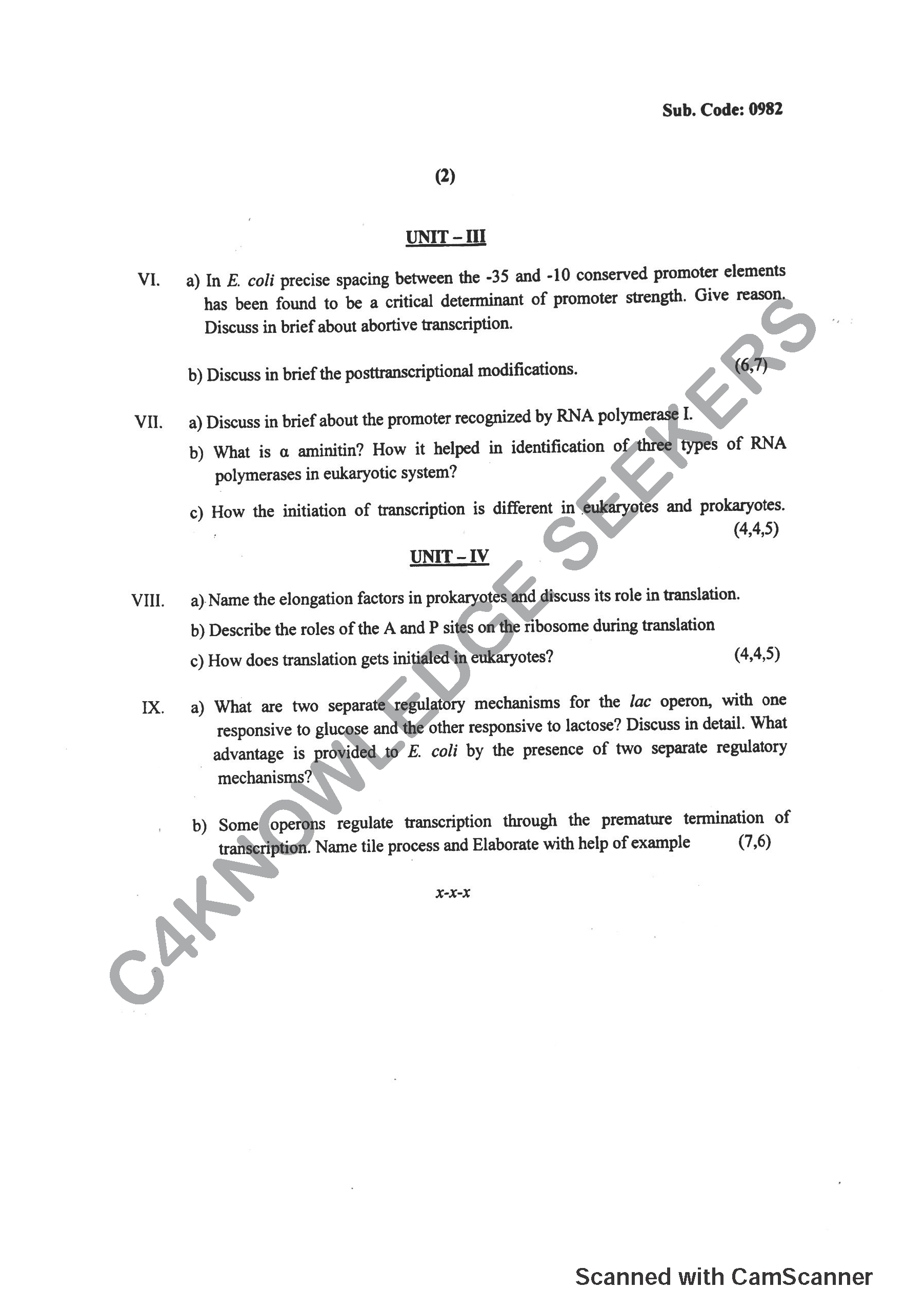 Question Paper 2018