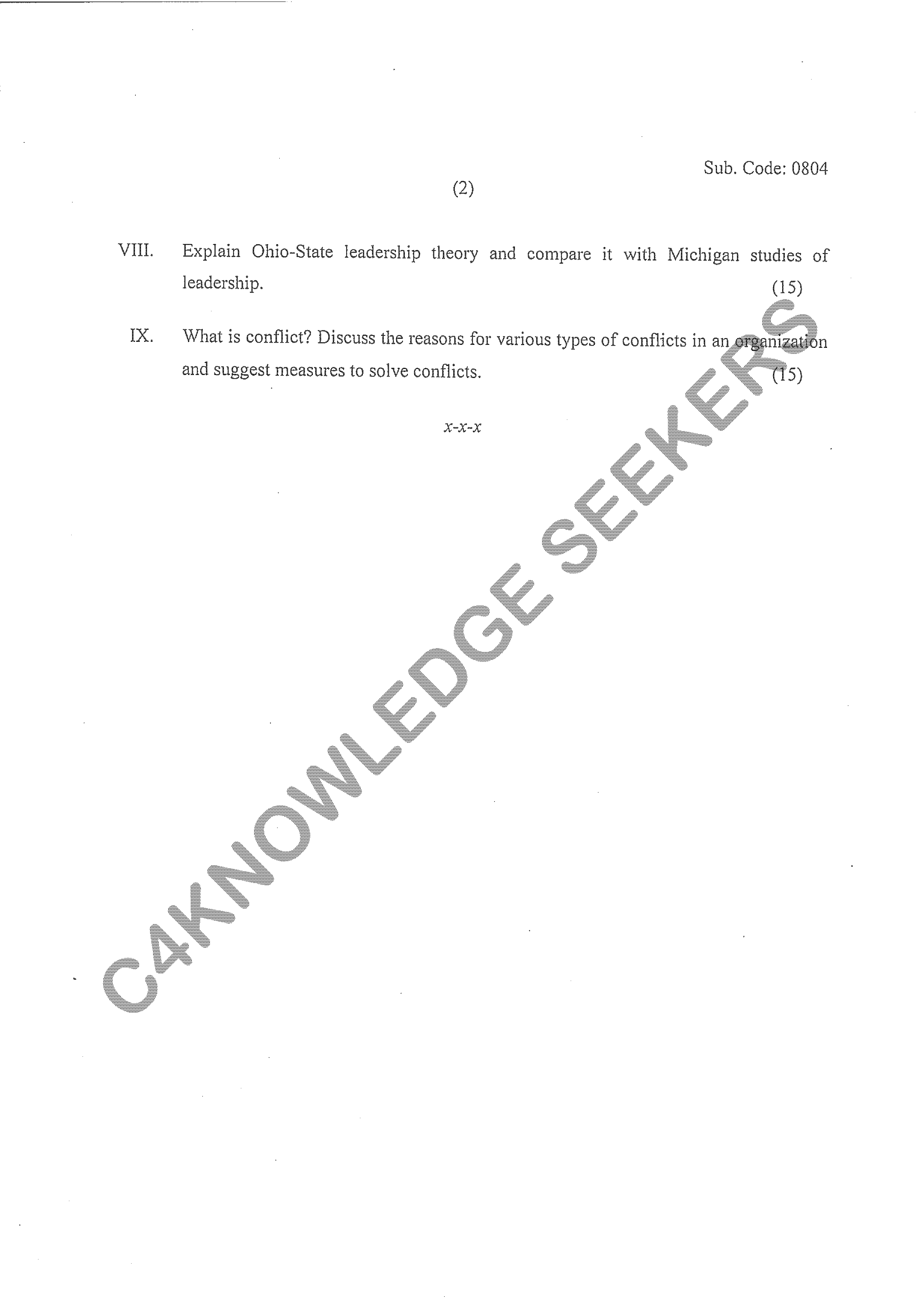 Question Paper 2020
