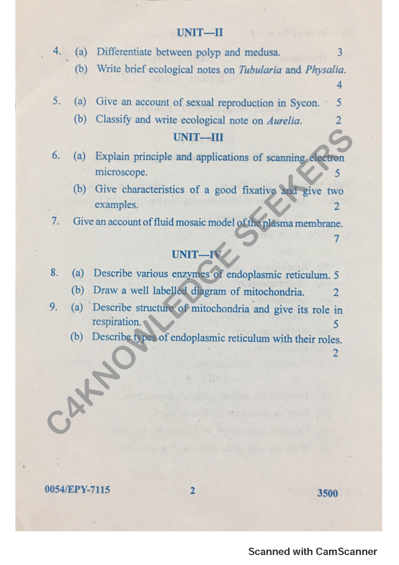 Question Paper 2018