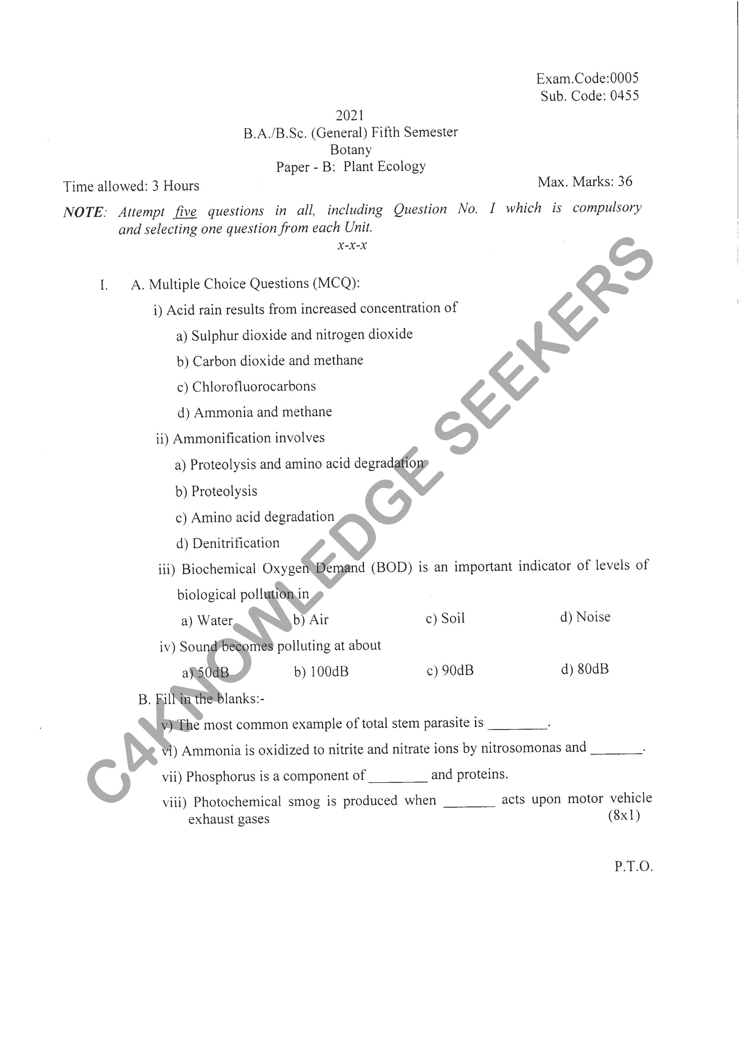 Question Paper 2020
