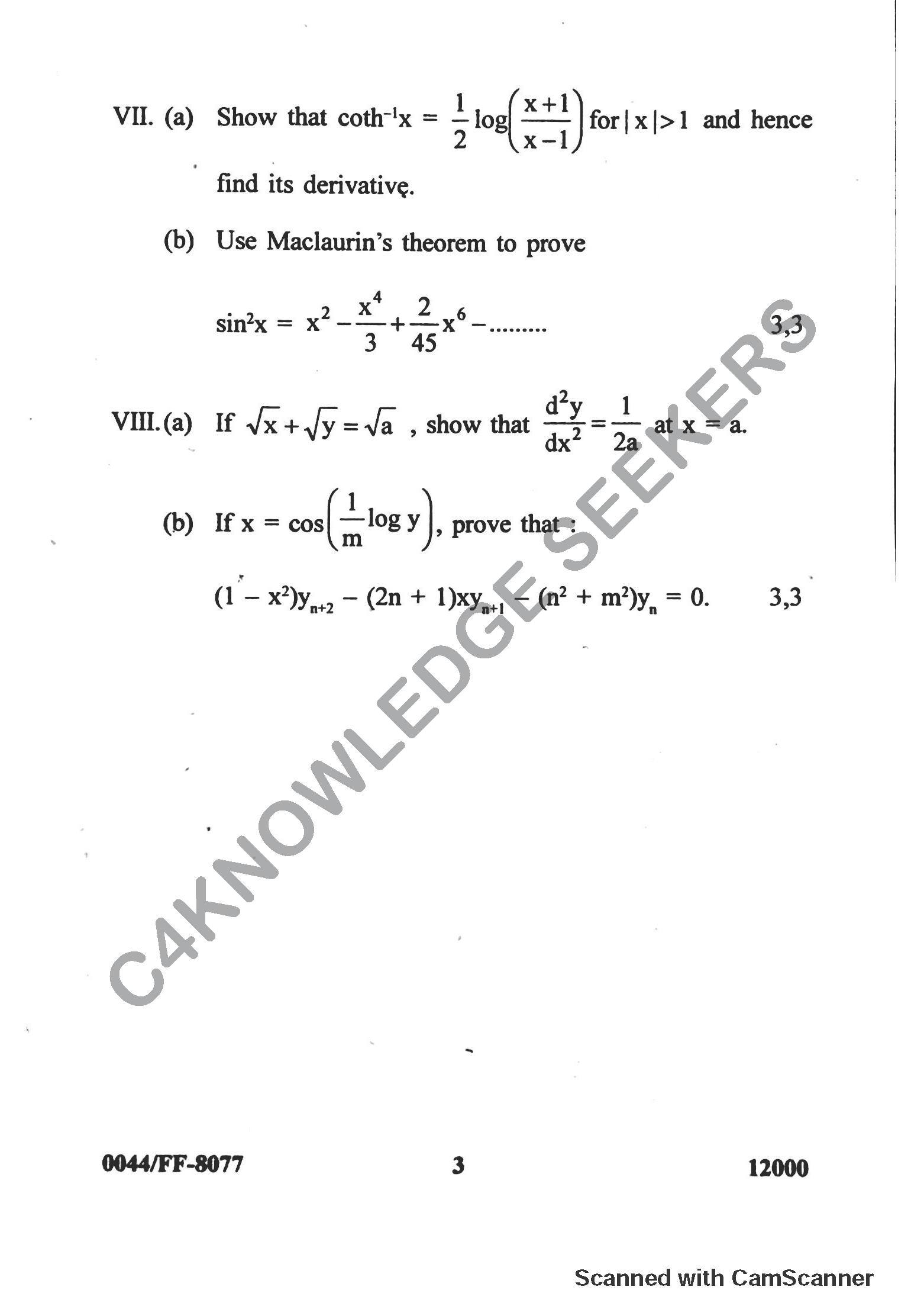 Question Paper 2019
