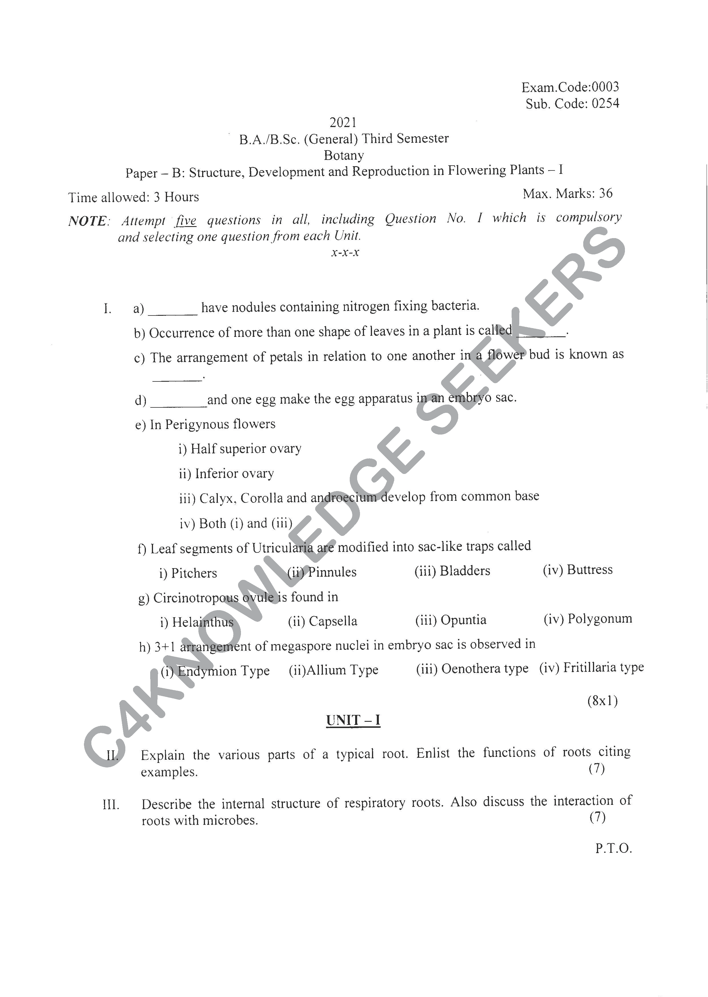 Question Paper 2020