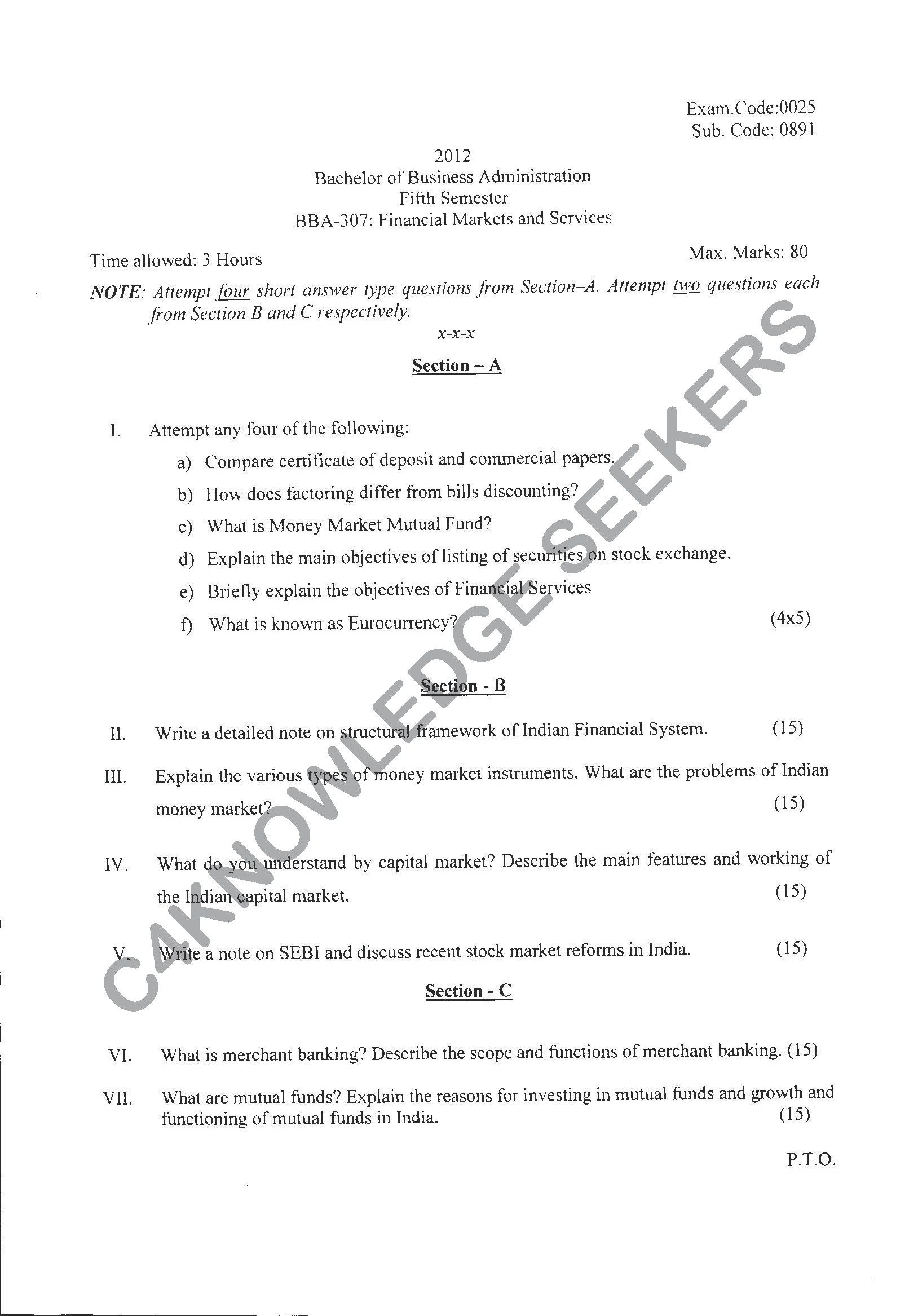 Question Paper 2021