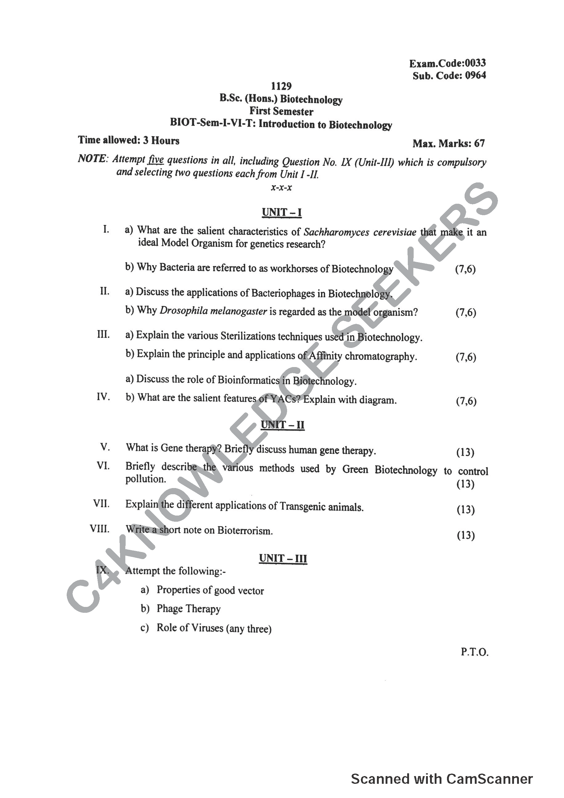 Question Paper 2019