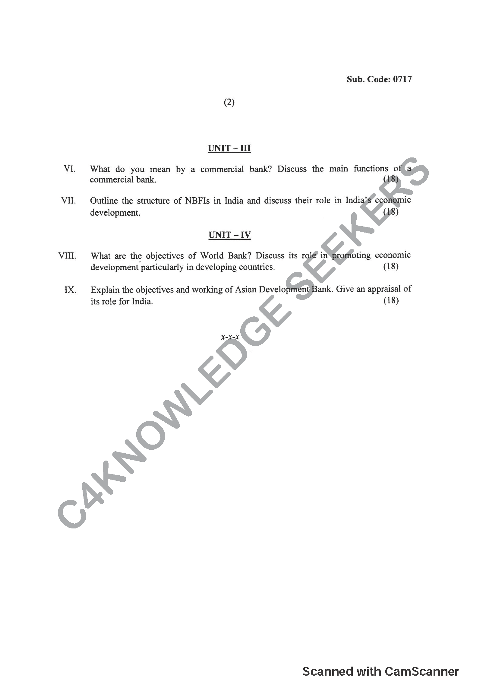 Question Paper 2019
