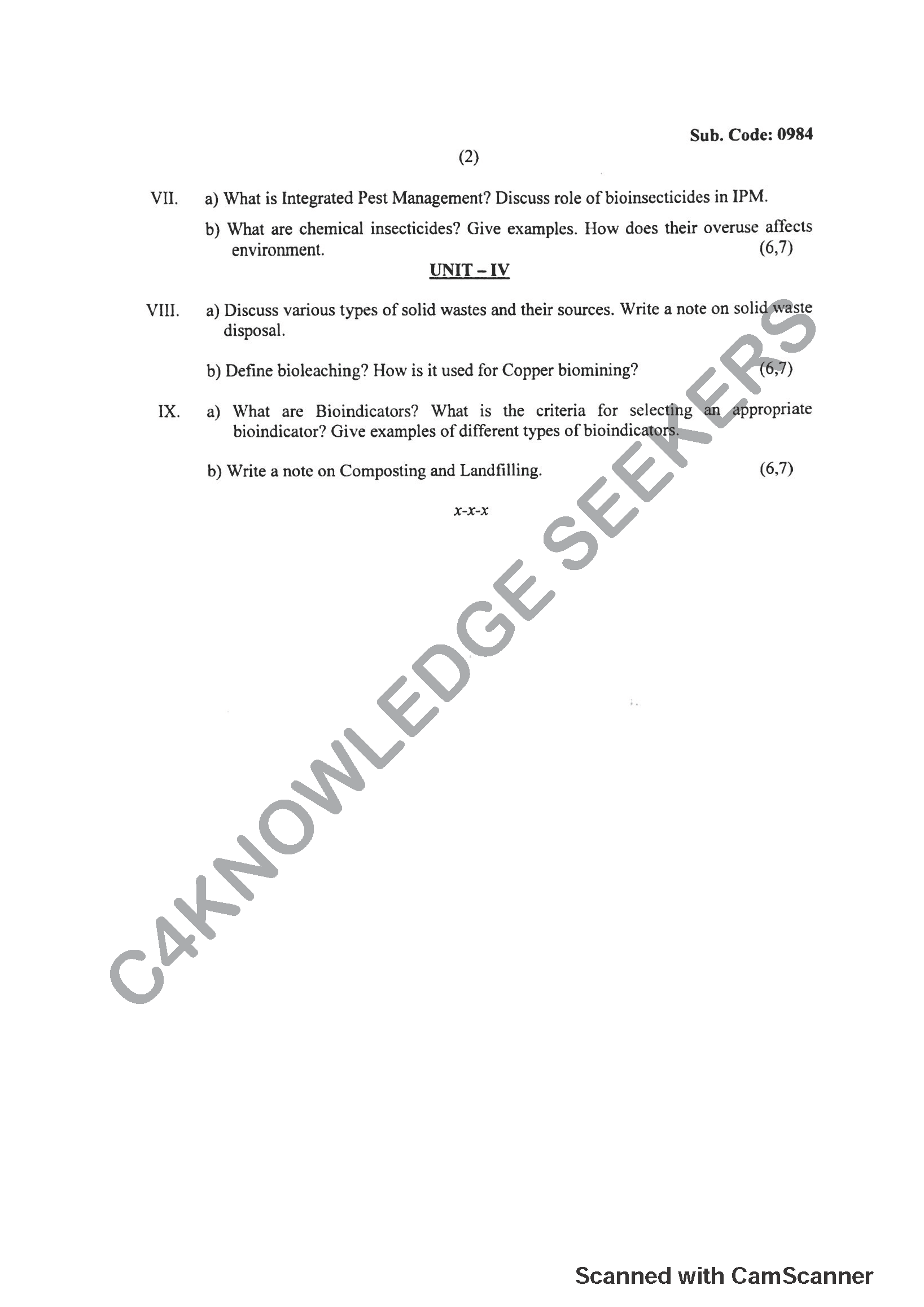 Question Paper 2019