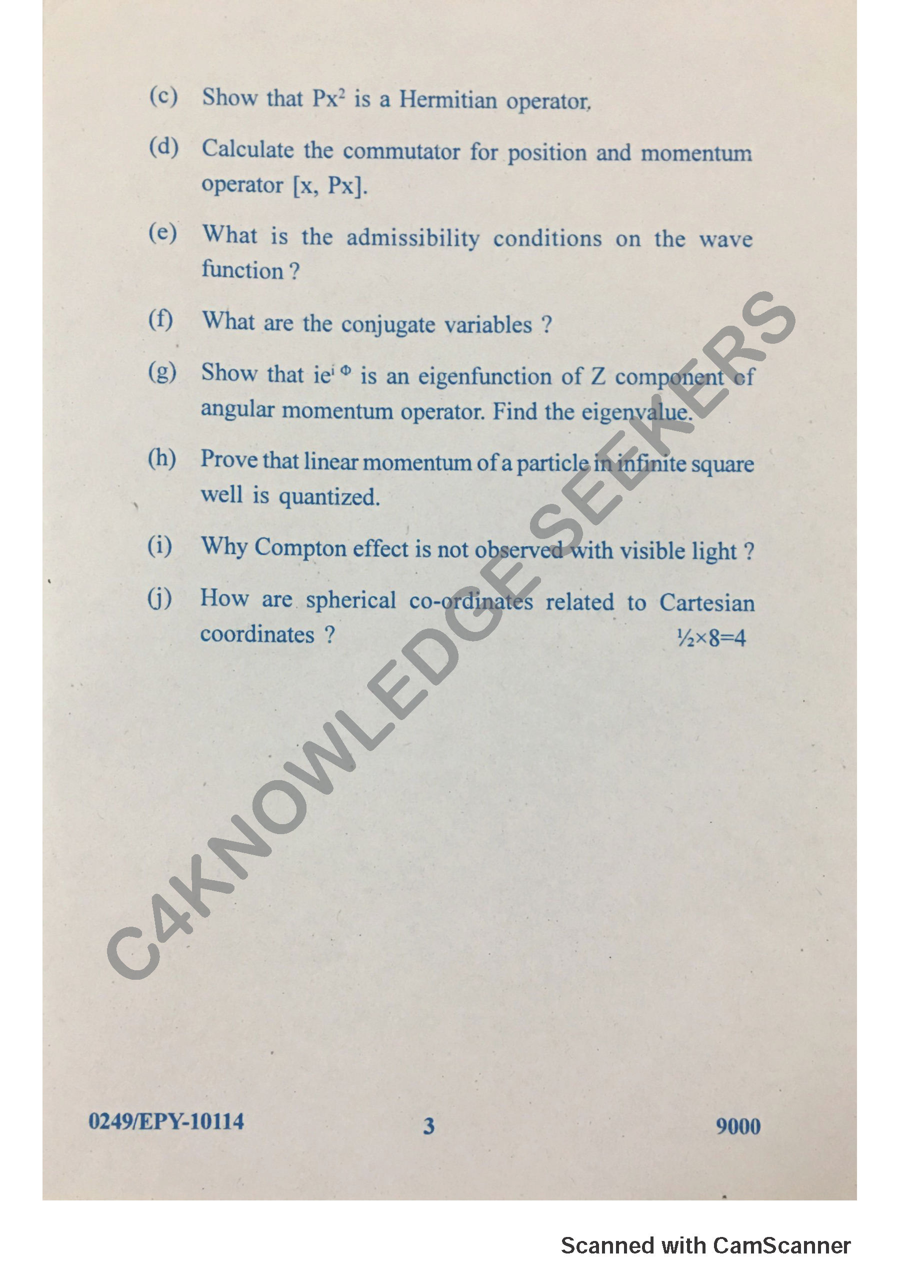 Question Paper 2018