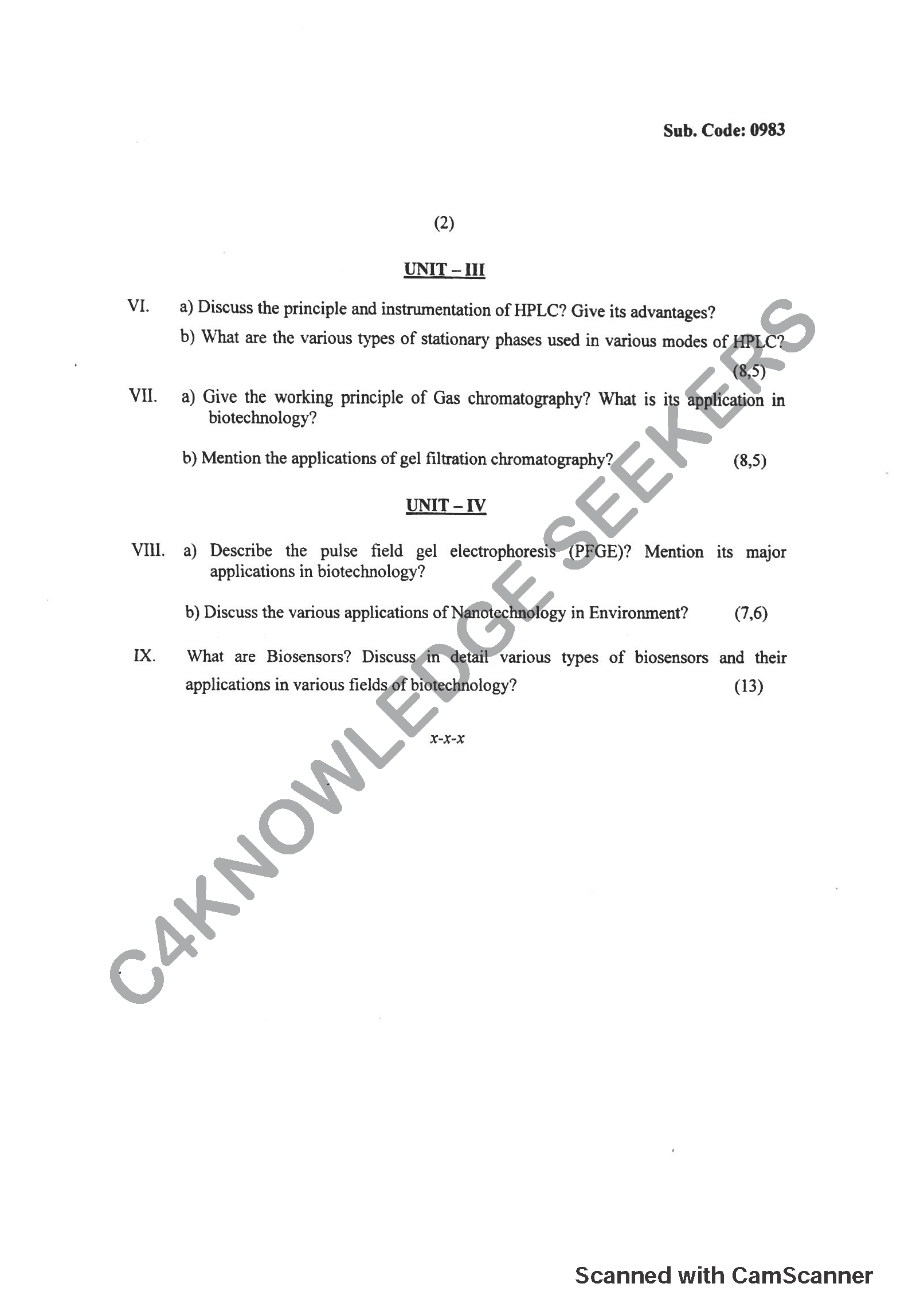 Question Paper 2018
