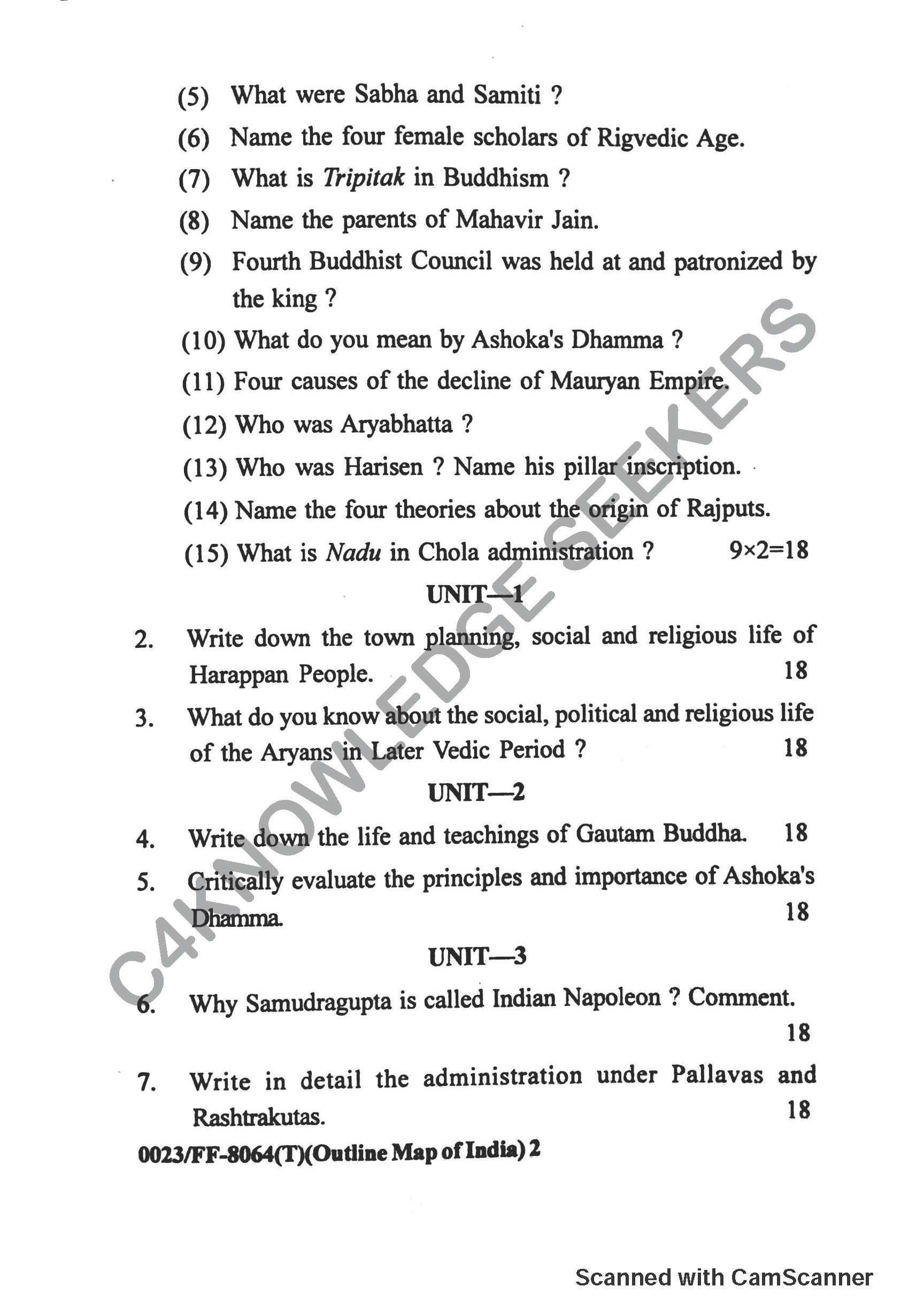 Question Paper 2019