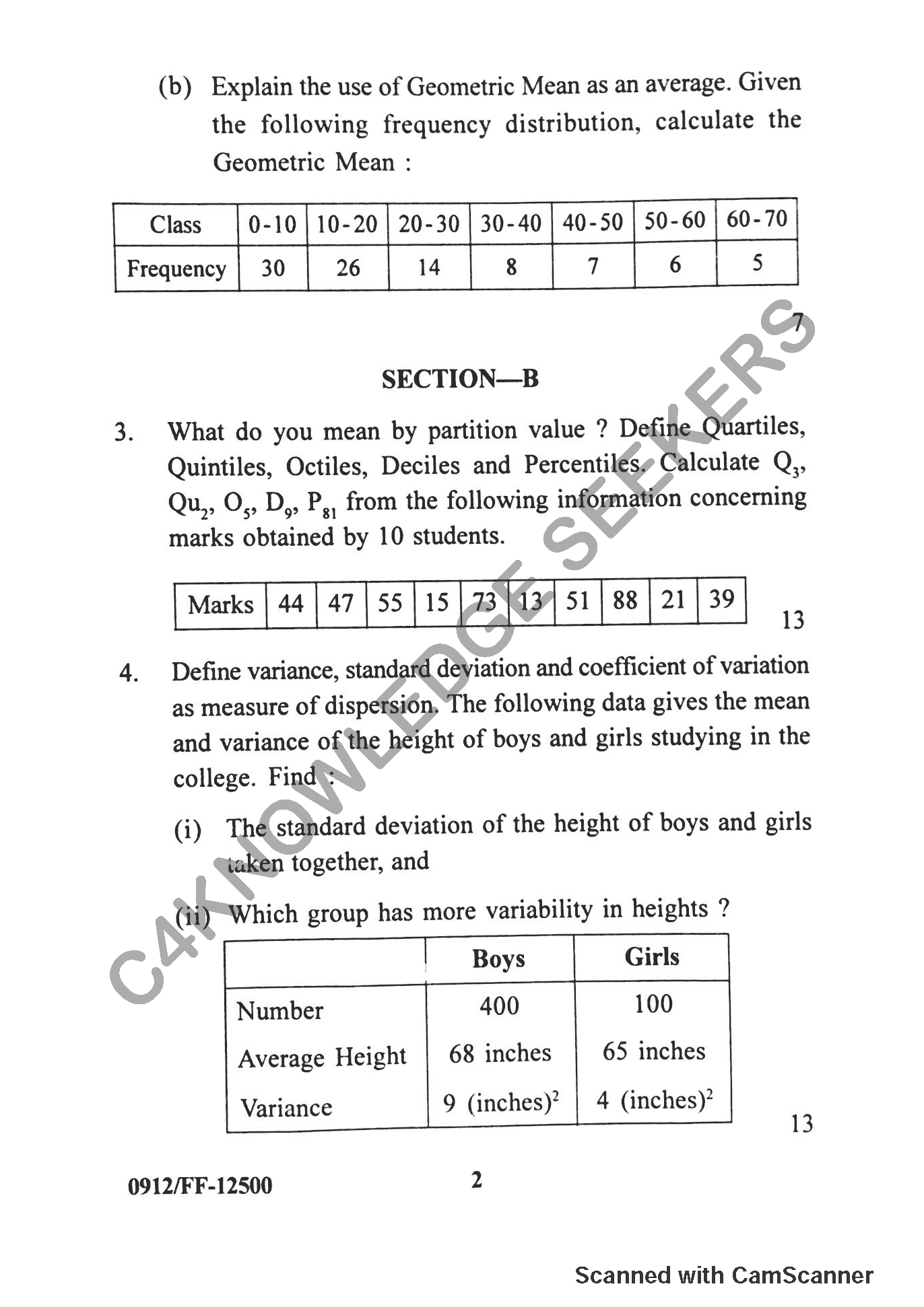 Question Paper 2019