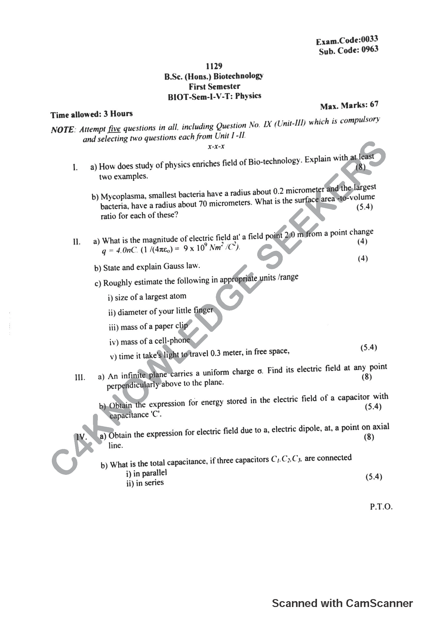 Question Paper 2019