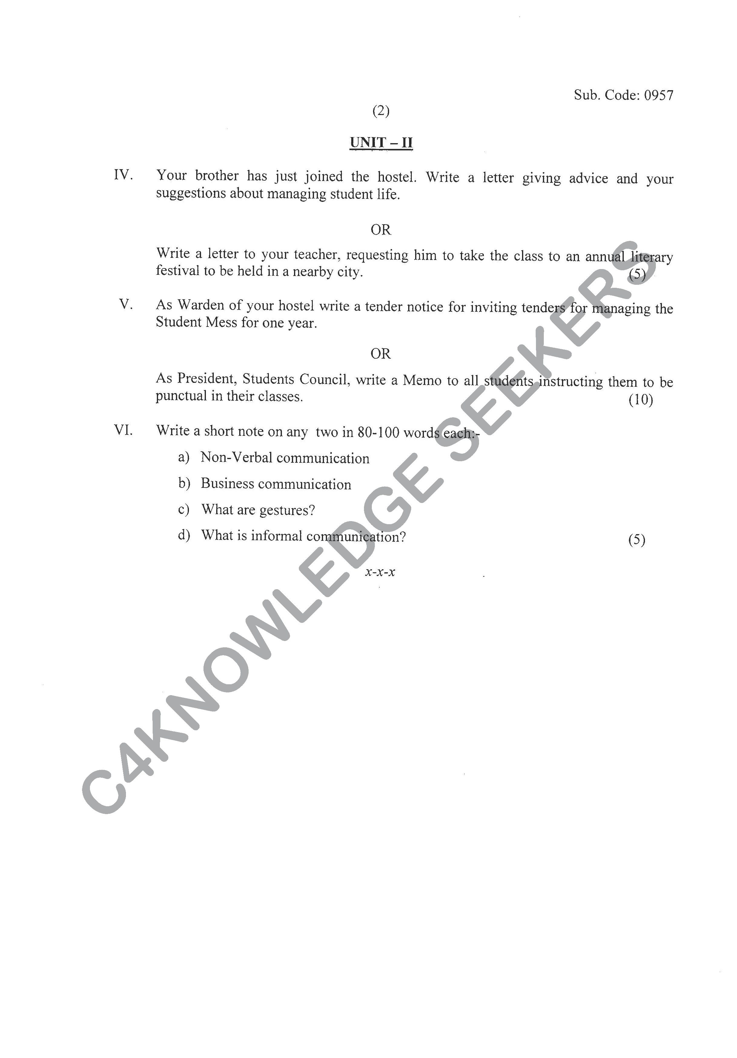 Question Paper 2020