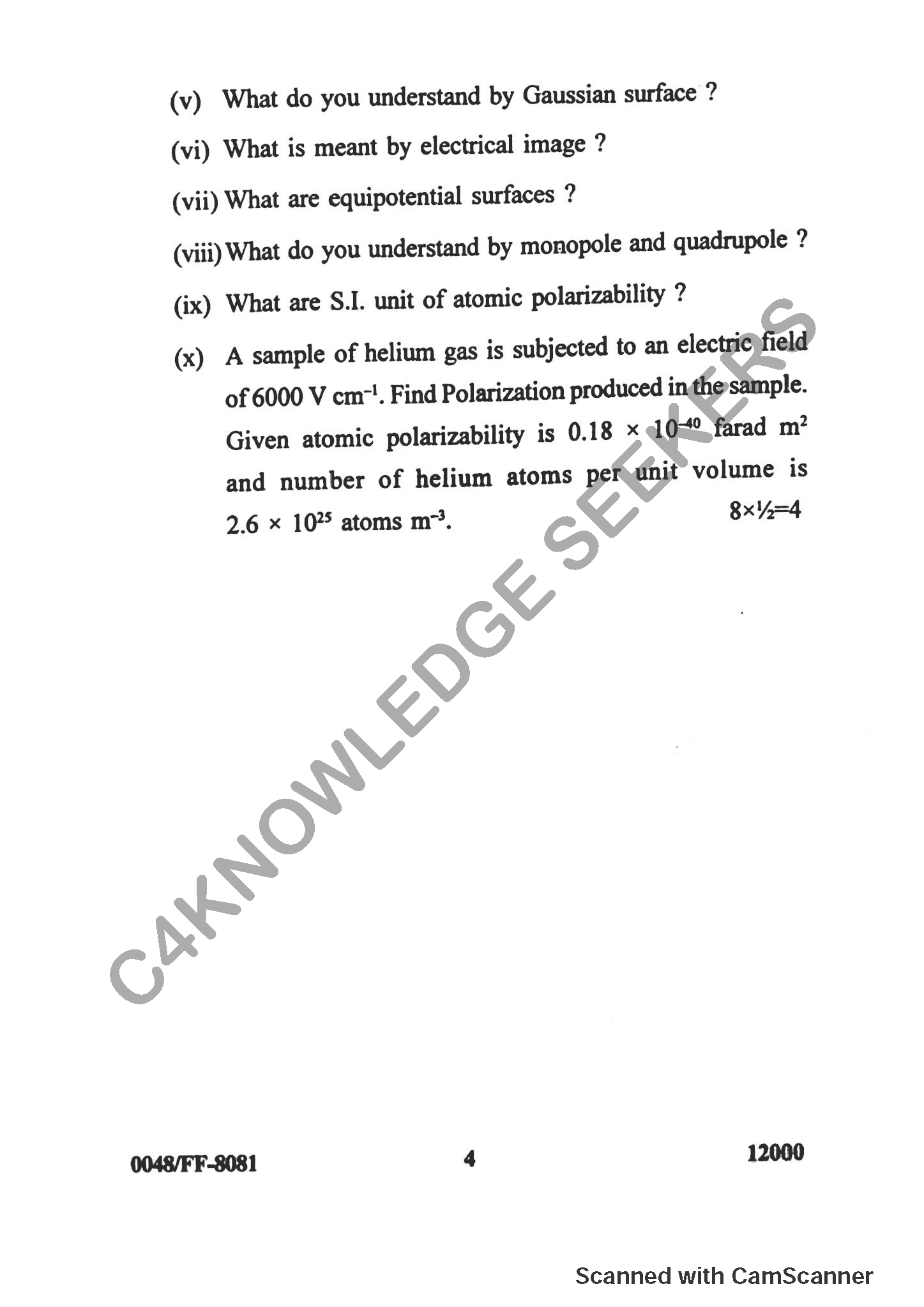 Question Paper 2019