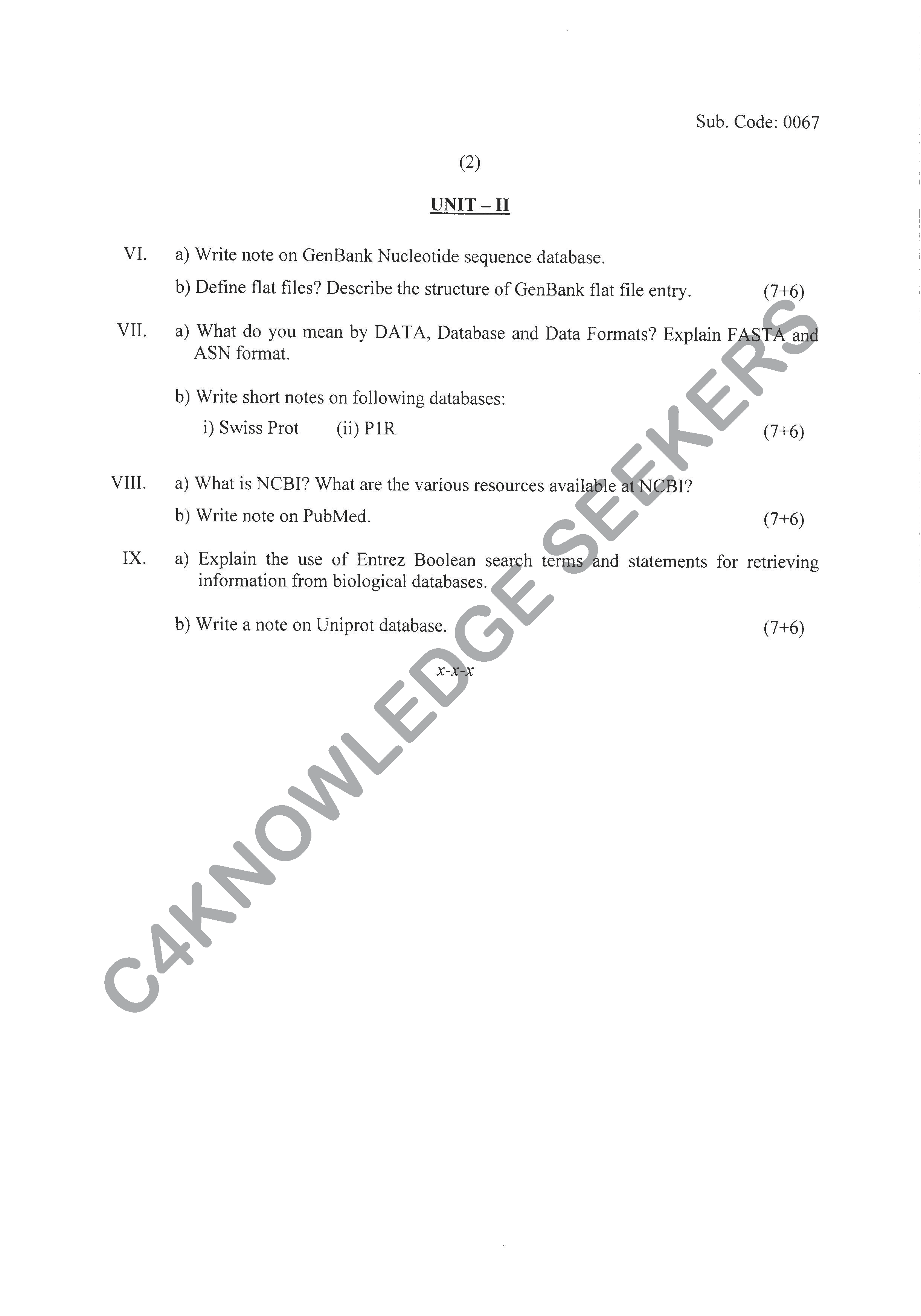 Question Paper 2020